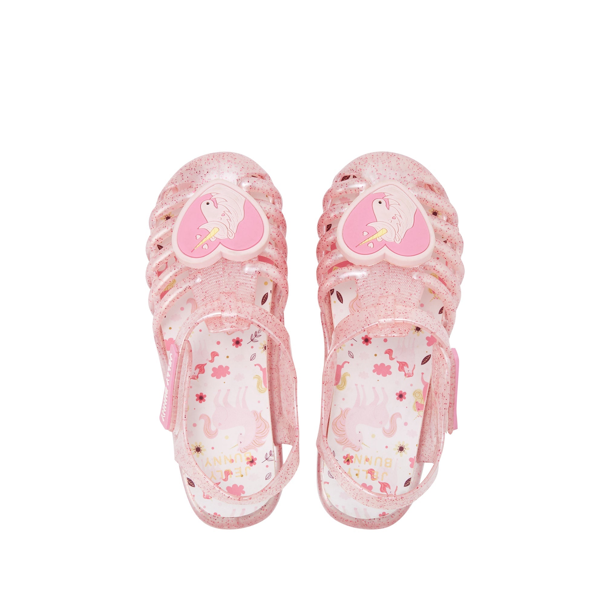 Unicorn Emilia Flat Sandals For Girls Pink - Jelly Bunny Thailand Official Online Store