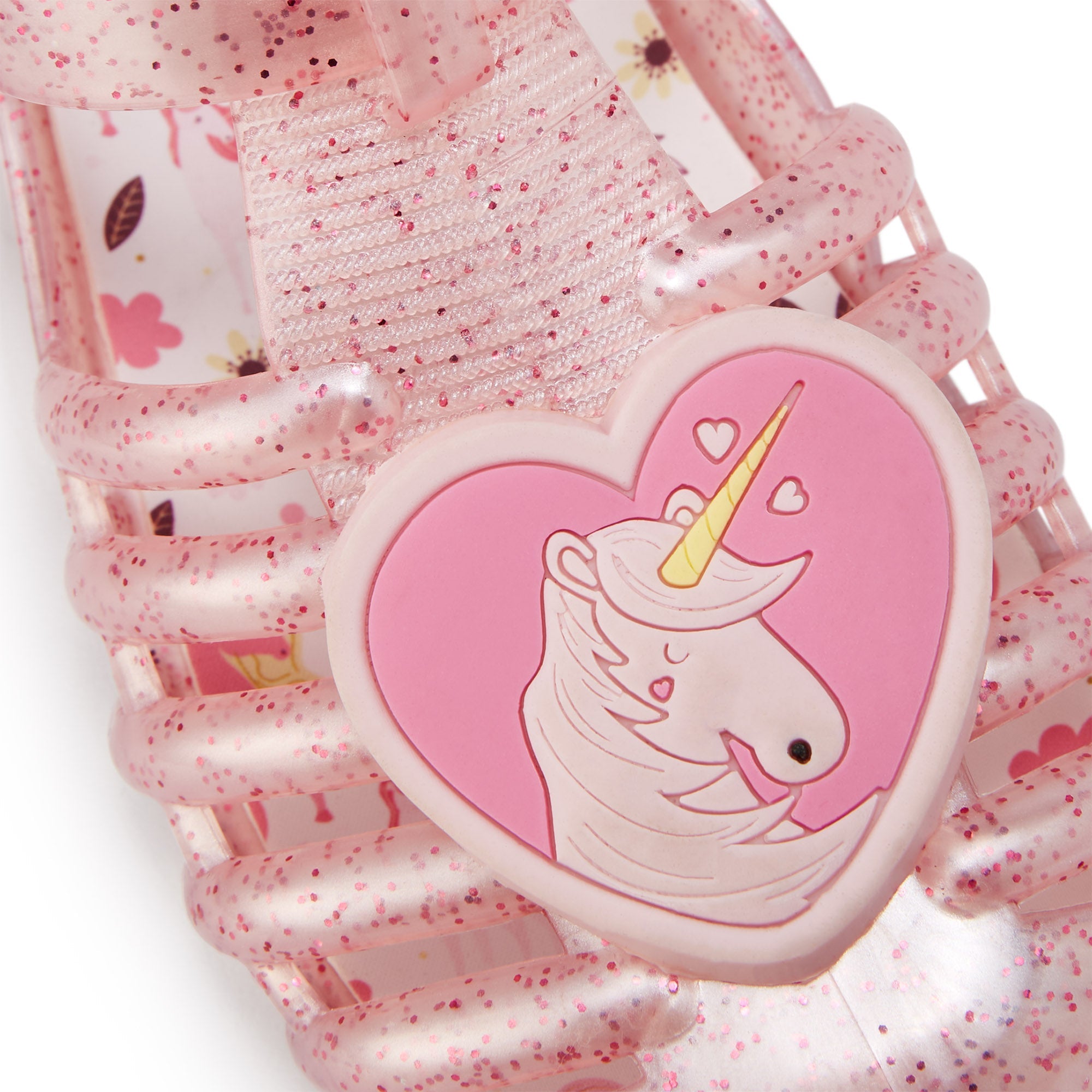 Unicorn Emilia Flat Sandals For Girls Pink - Jelly Bunny Thailand Official Online Store