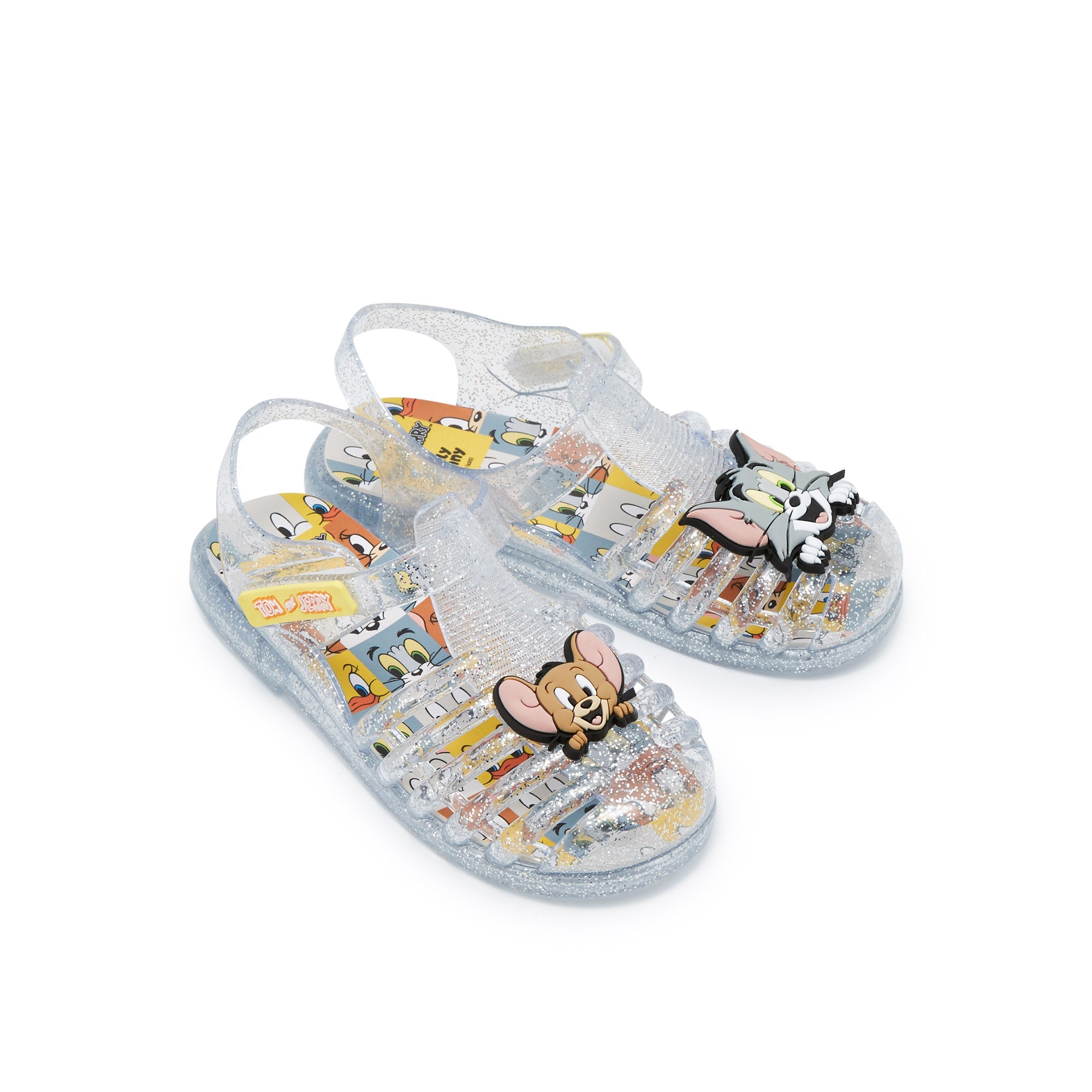 Unicorn Dewey Flat Slingbacks For Girls Silver - Jelly Bunny Thailand Official Online Store