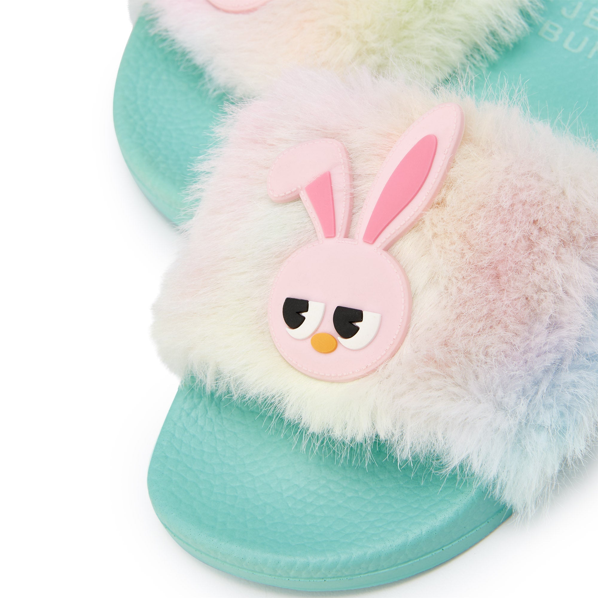 Mini Slide Marshmallow Flat Sandals For Girls Green - Jelly Bunny Thailand Official Online Store