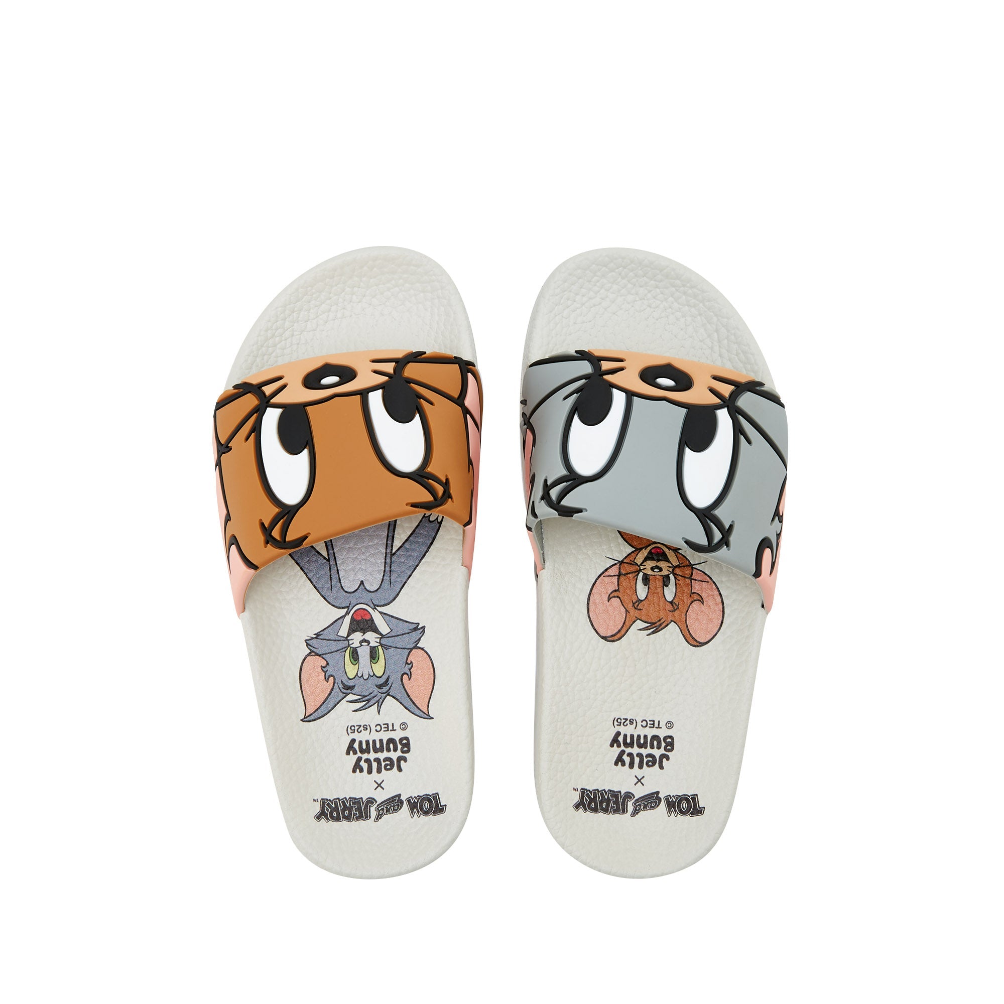 Mini Slide Blizzard Flat Sandals For Girls White - Jelly Bunny Thailand Official Online Store