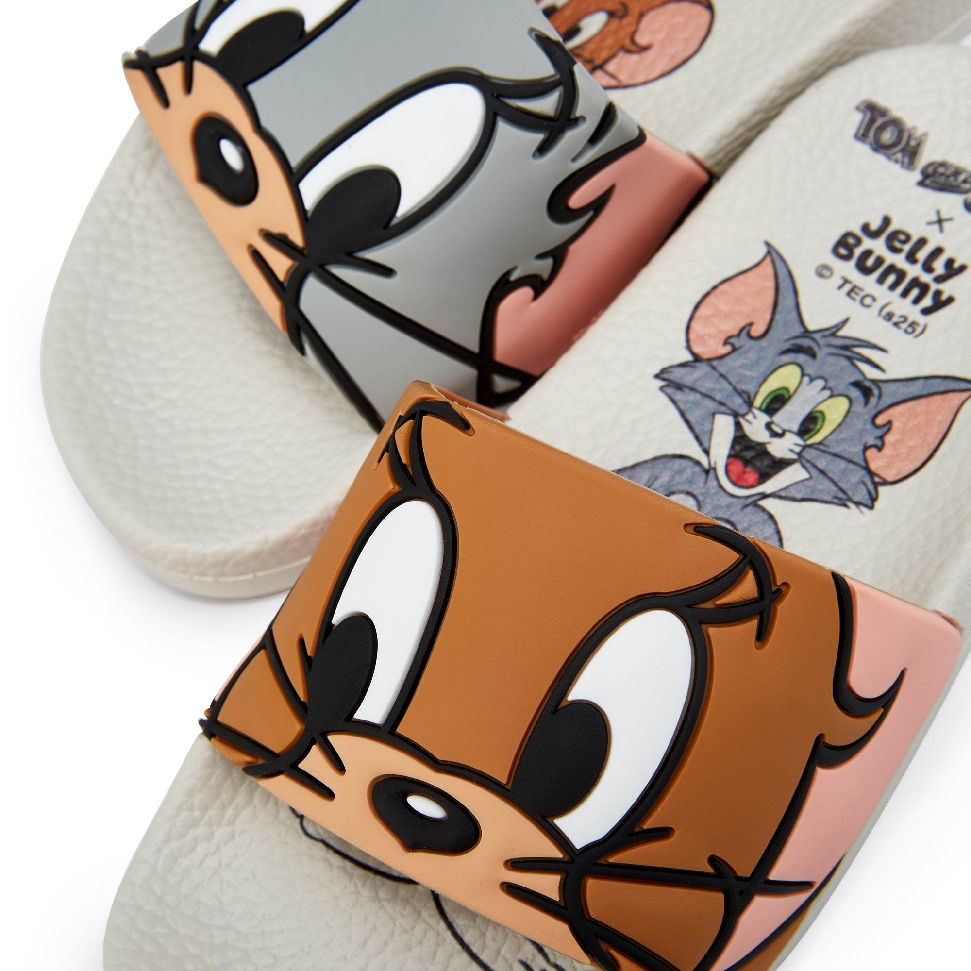 Mini Slide Blizzard Flat Sandals For Girls White - Jelly Bunny Thailand Official Online Store