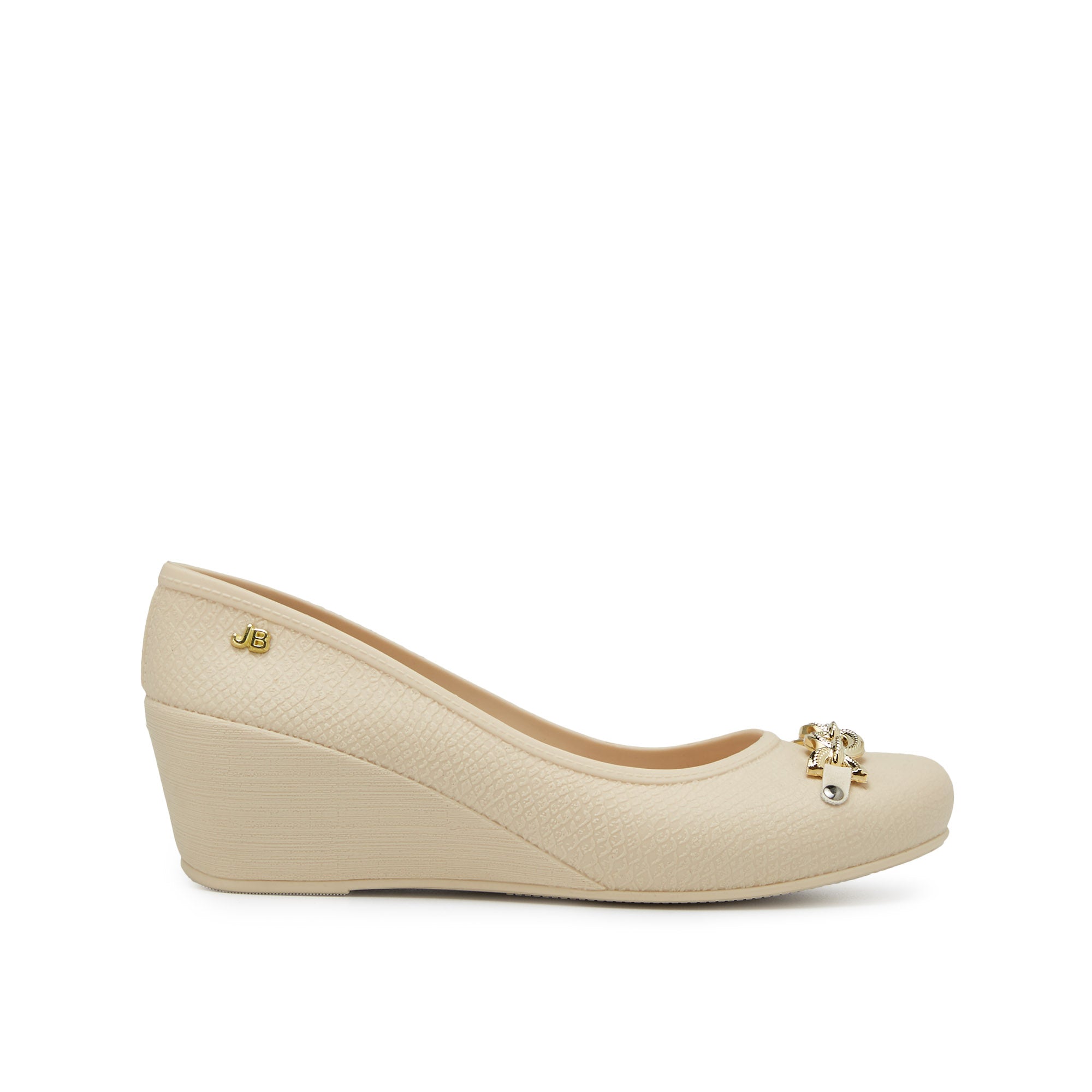 Caren1505 Elisabeth Wedge Shoes Ivory