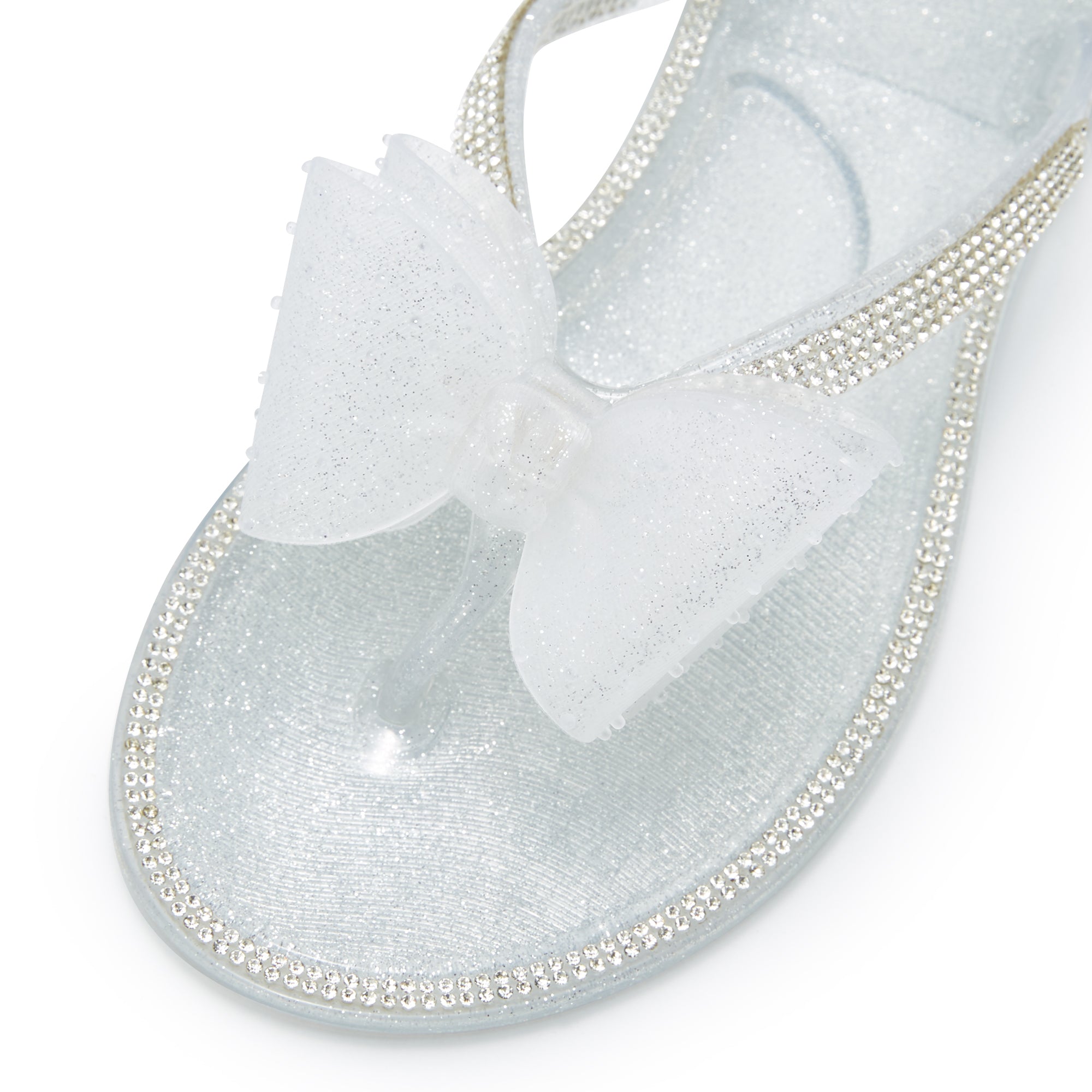 Yuzu Flat Sandals Silver - Jelly Bunny Thailand Official Online Store