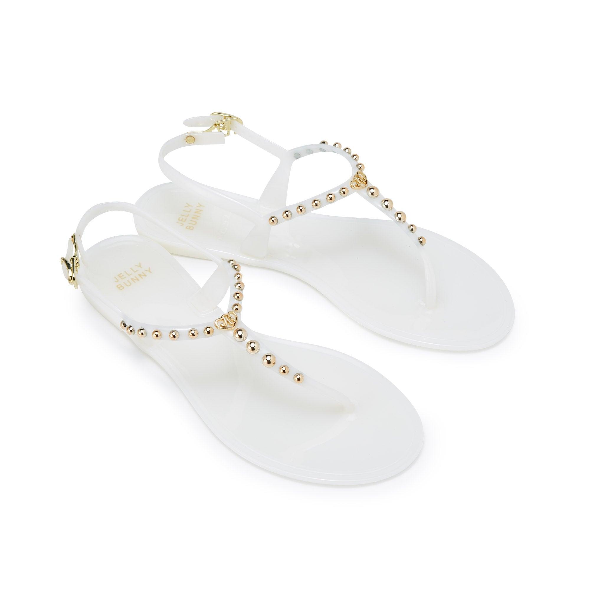 Okarun Flat Slingbacks White - Jelly Bunny Thailand Official Online Store