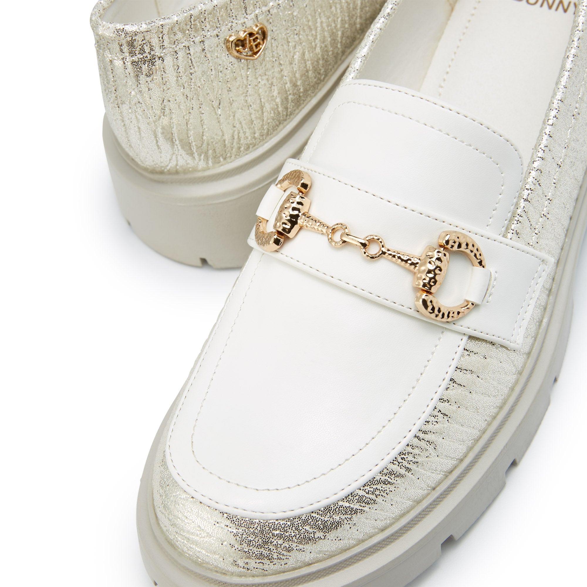 Caden Nyoni Platform Loafers White - Jelly Bunny Thailand Official Online Store