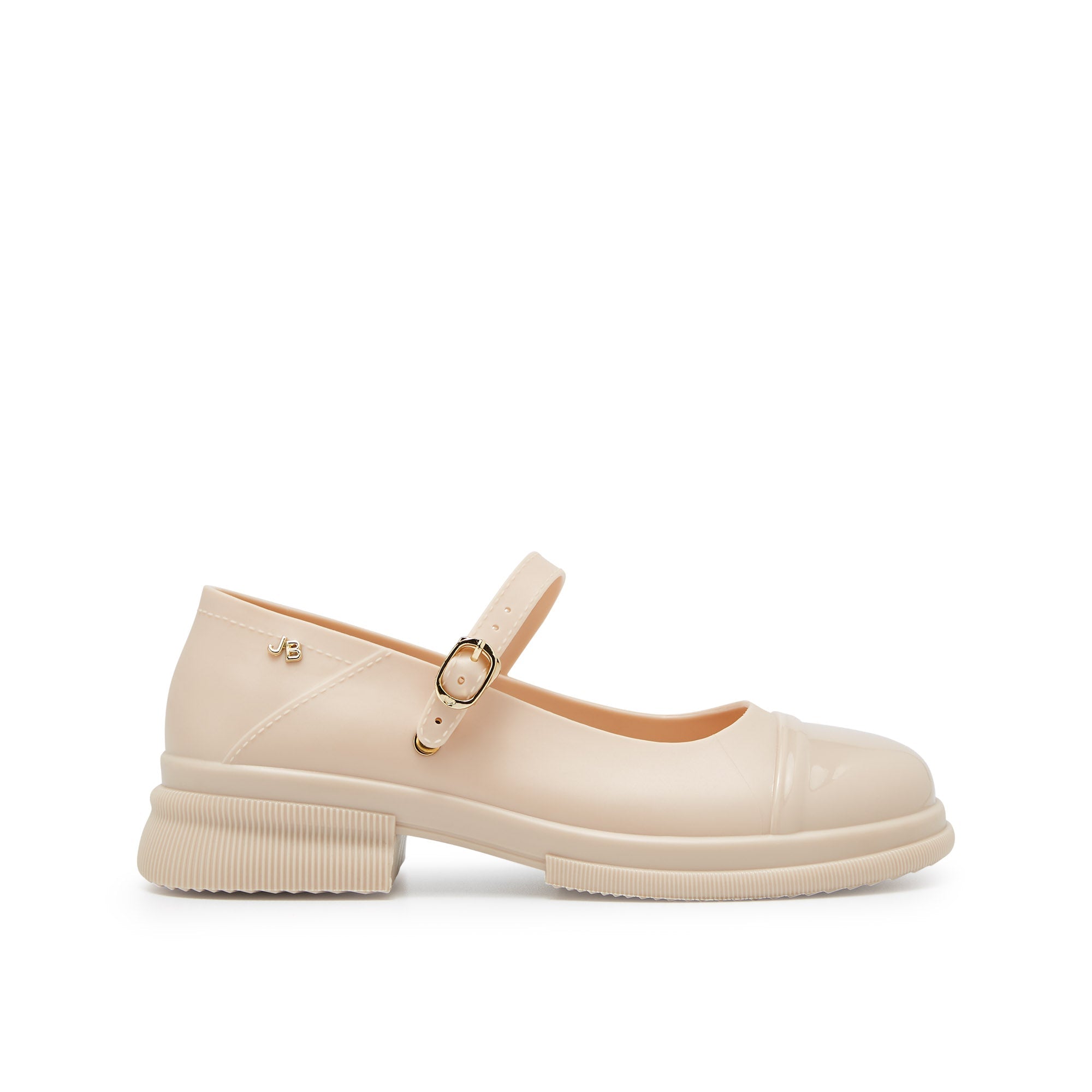 รองเท้าคัทชูทรงแพลตฟอร์มแมรี่เจน Rory Bright Beige