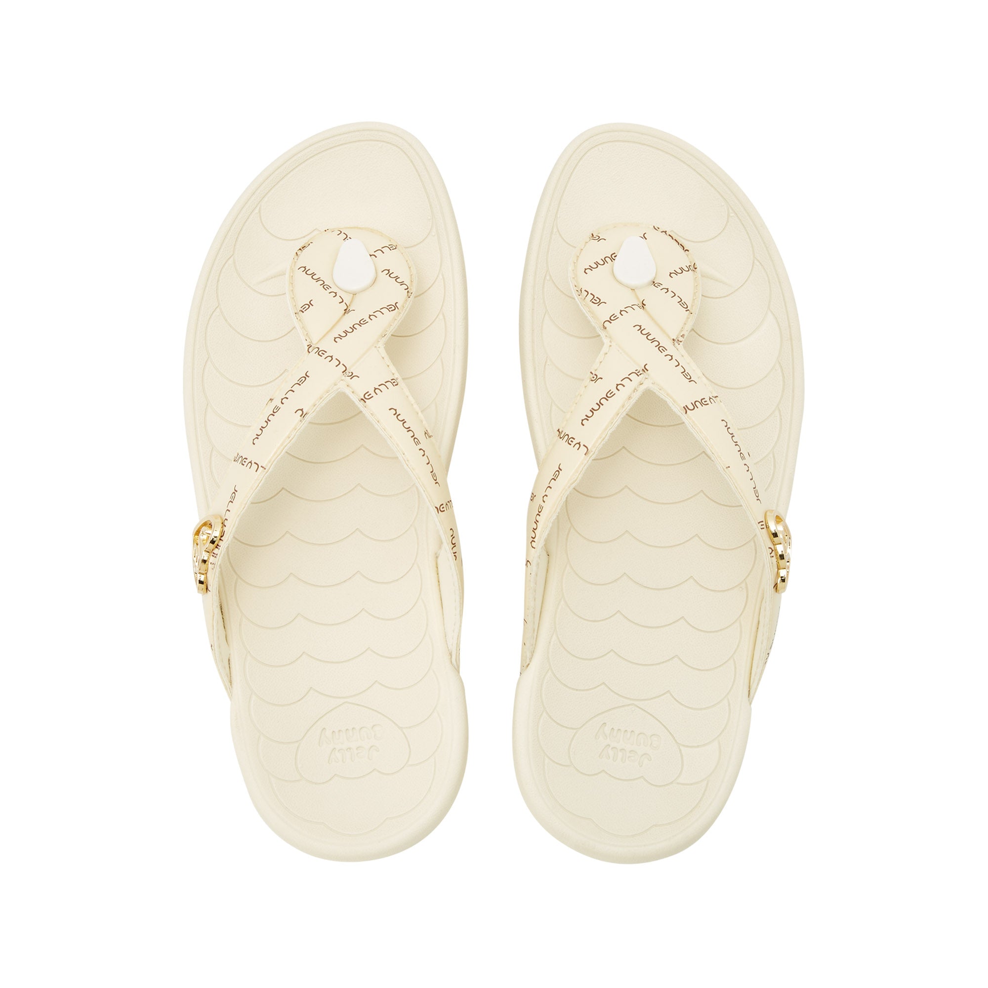 Bunny Twist Ezra Flip-Flops Ivory - Jelly Bunny Thailand Official Online Store