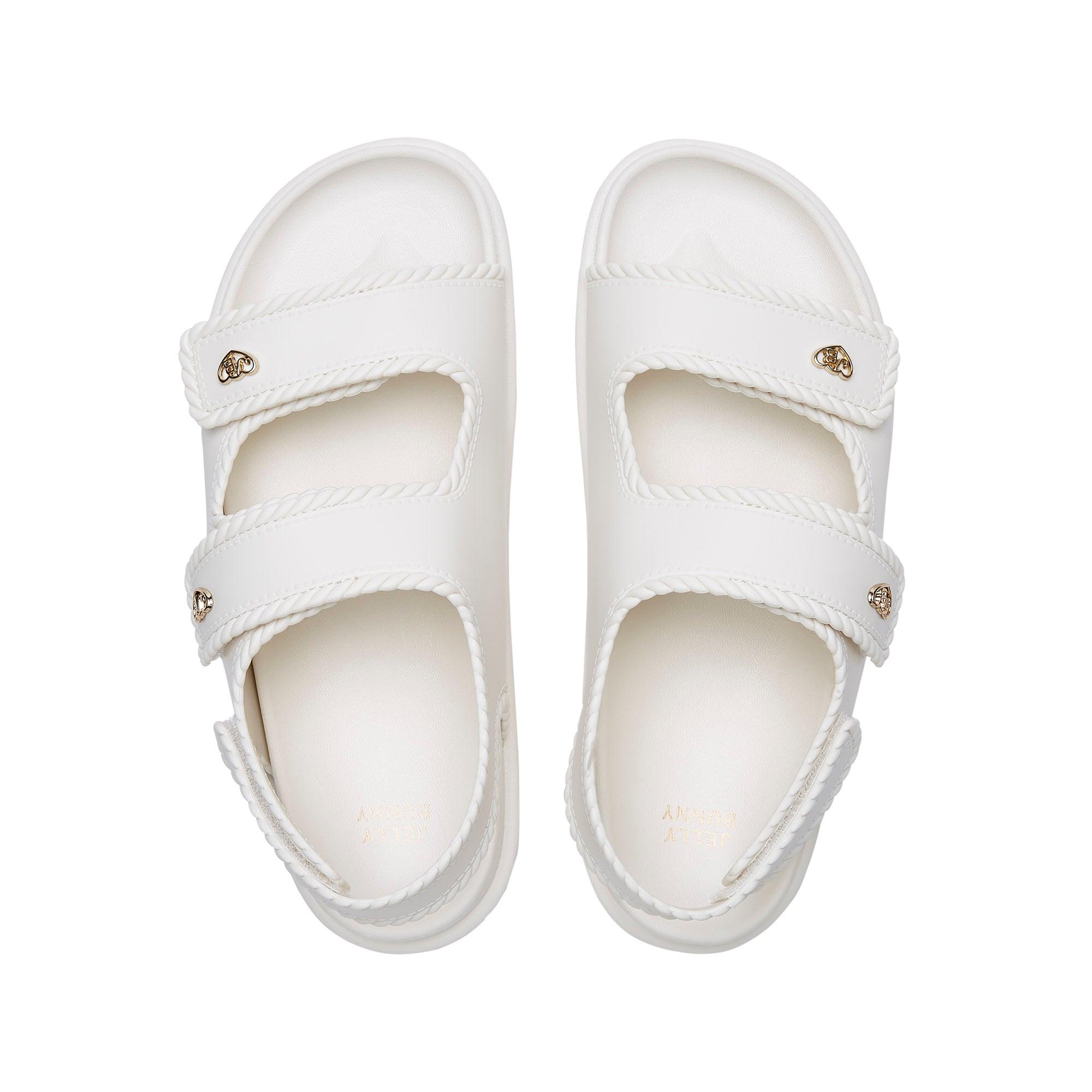 Mahou Flat Sandals White