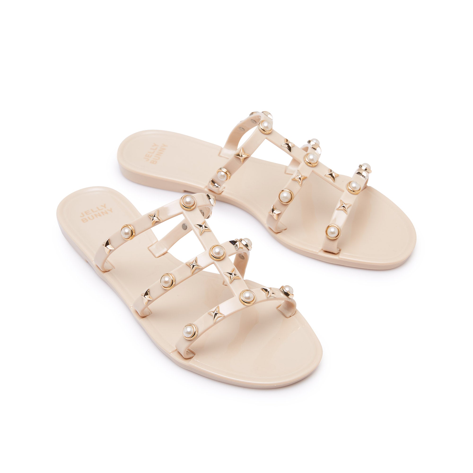 Tres Murabito Flat Sandals Beige - Jelly Bunny Thailand Official Online Store