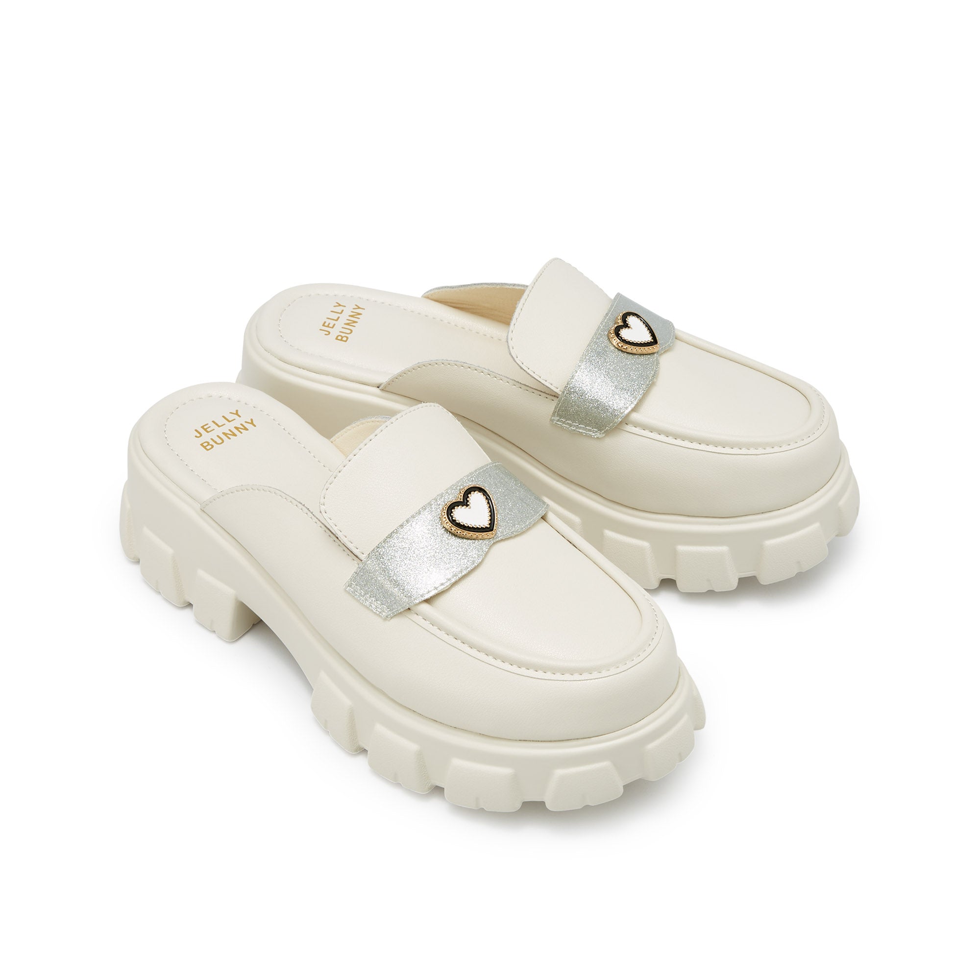 Maggie Amaris Platform Slip-On Loafers White