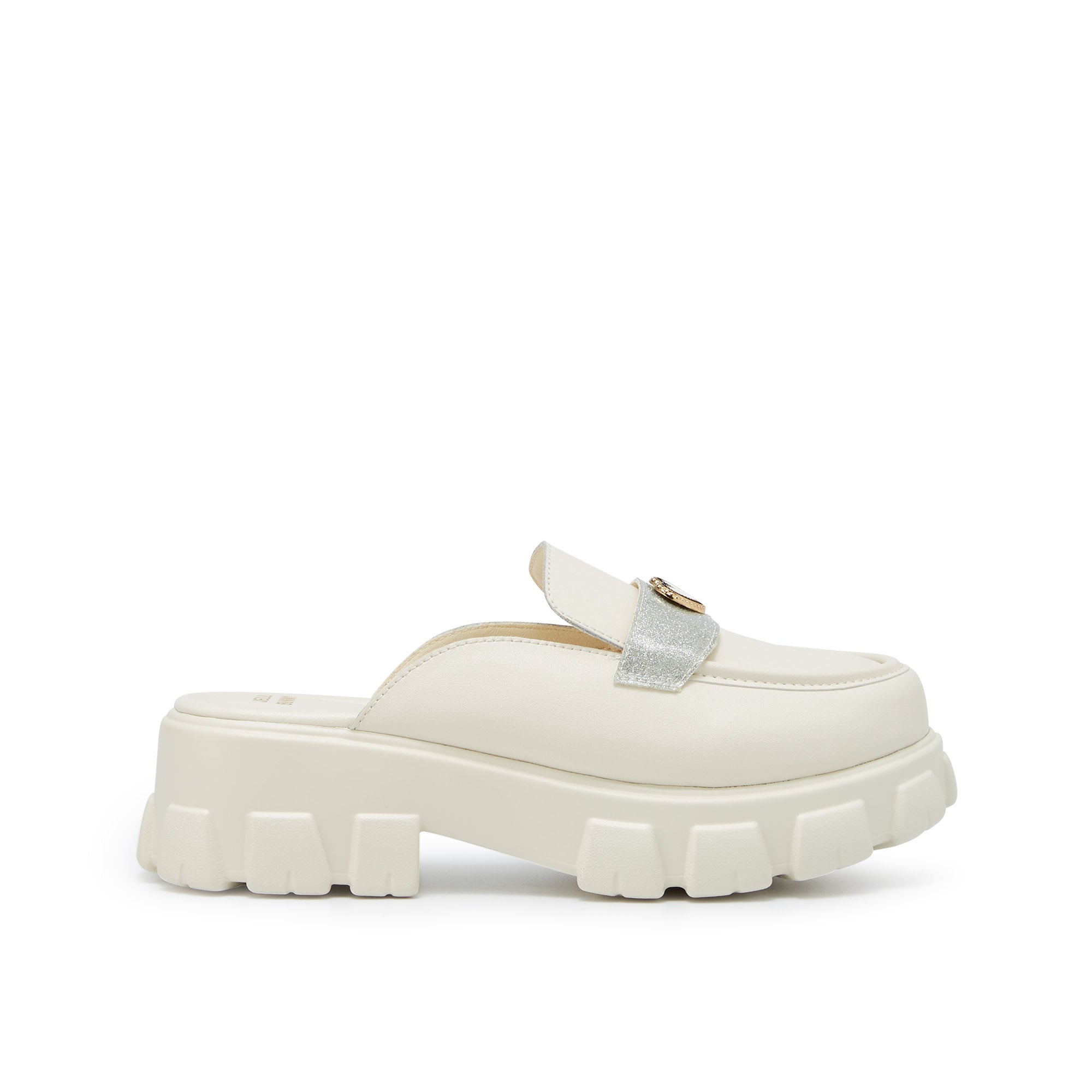 Maggie Amaris Platform Slip-On Loafers White