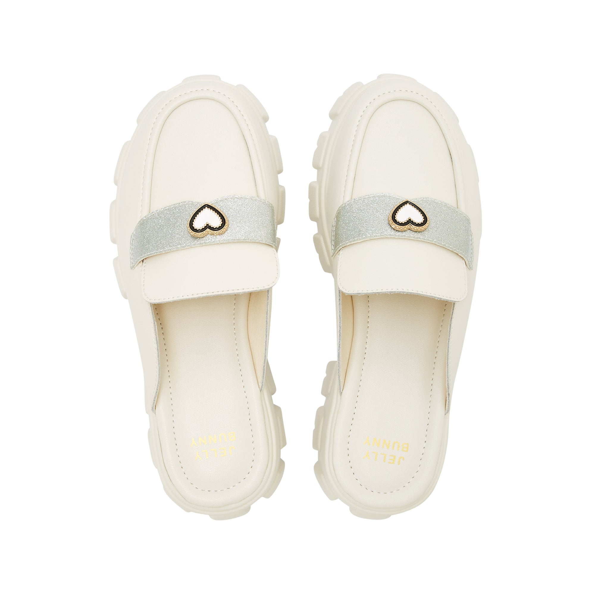 Maggie Amaris Platform Slip-On Loafers White