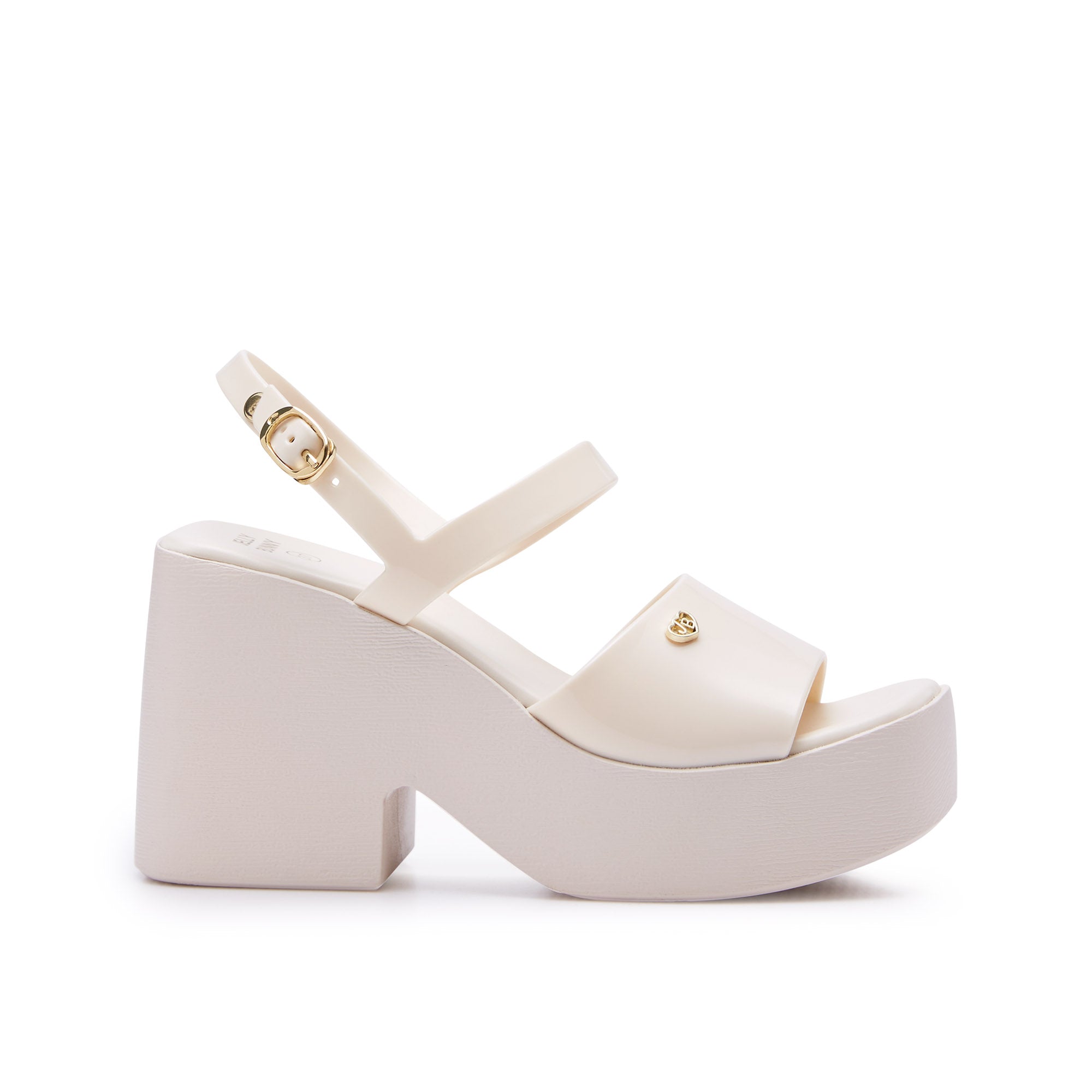 Yuno Platform Heels Ivory - Jelly Bunny Thailand Official Online Store