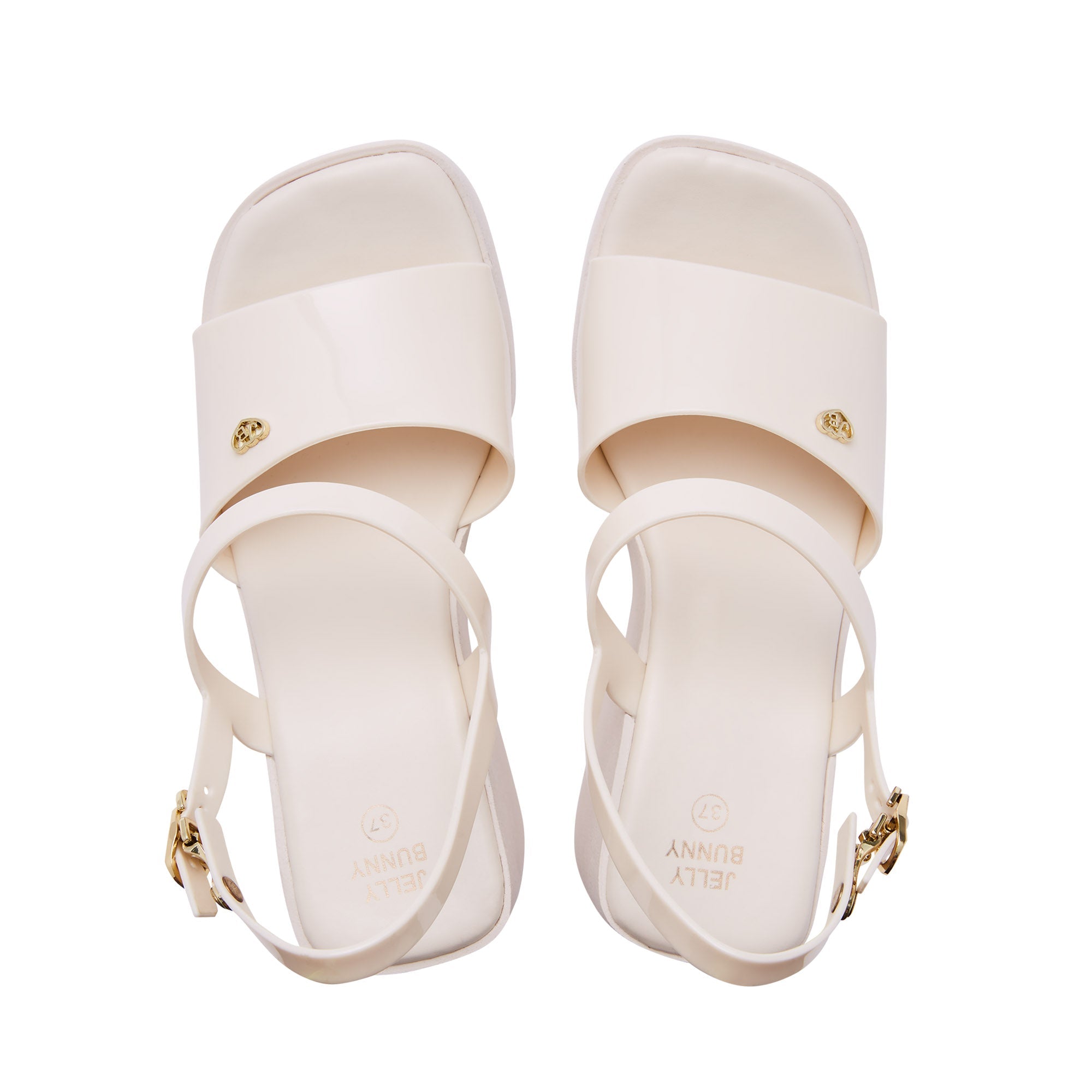 Yuno Platform Heels Ivory - Jelly Bunny Thailand Official Online Store