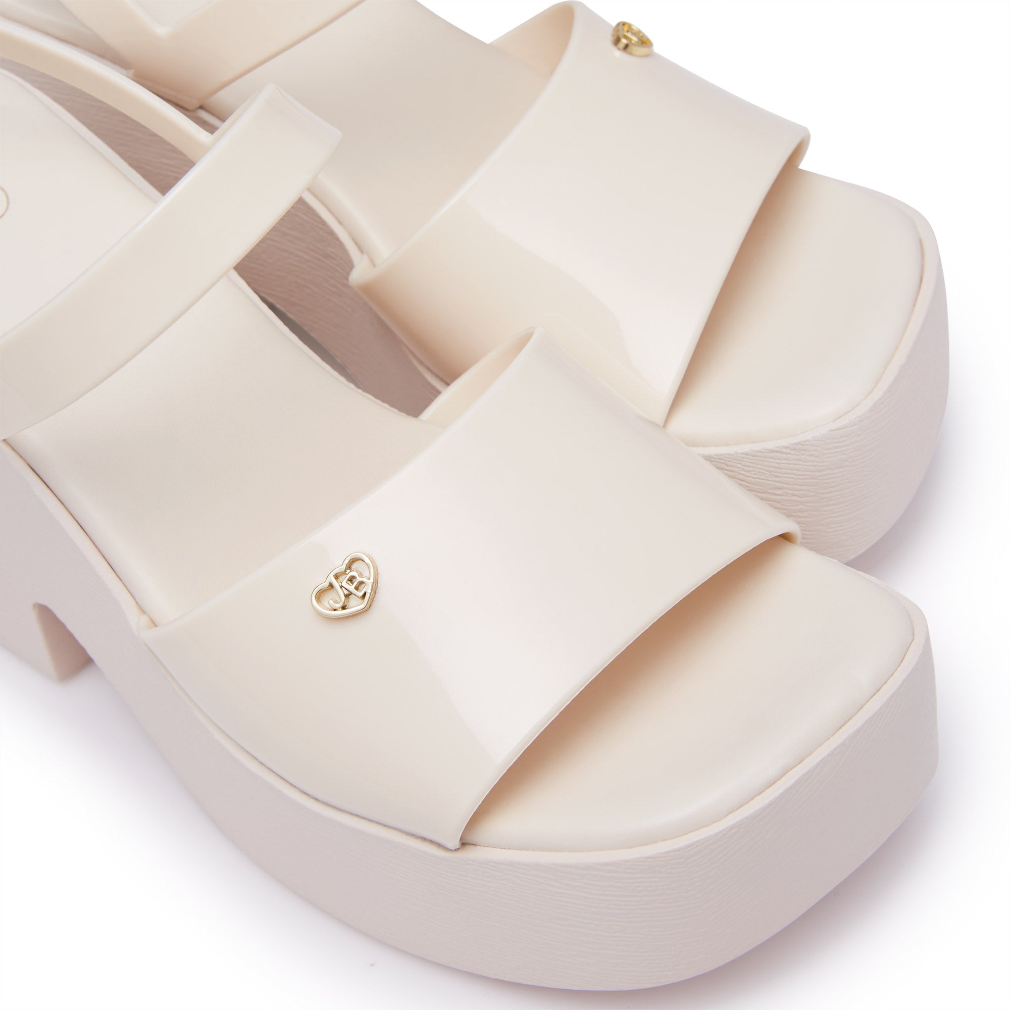 Yuno Platform Heels Ivory - Jelly Bunny Thailand Official Online Store
