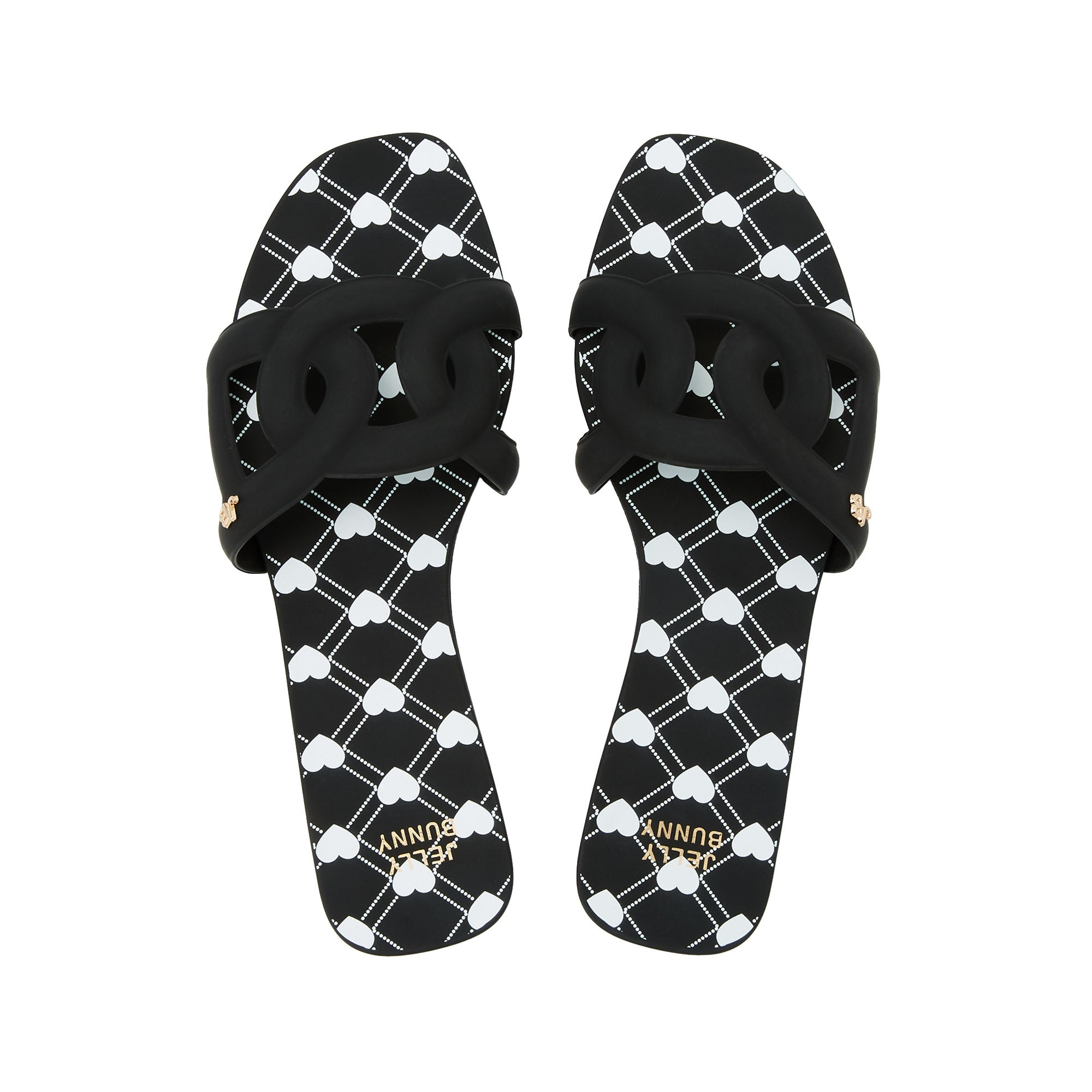 Grase Nancy Flat Sandals Black - Jelly Bunny Thailand Official Online Store