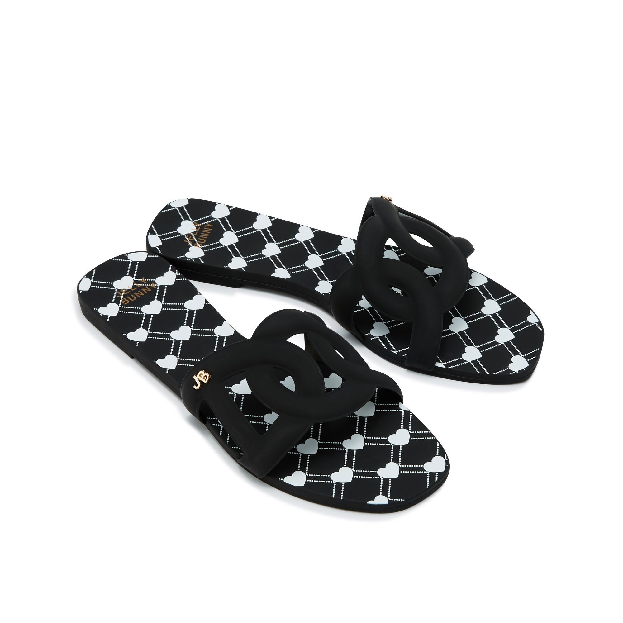 Grase Nancy Flat Sandals Black - Jelly Bunny Thailand Official Online Store