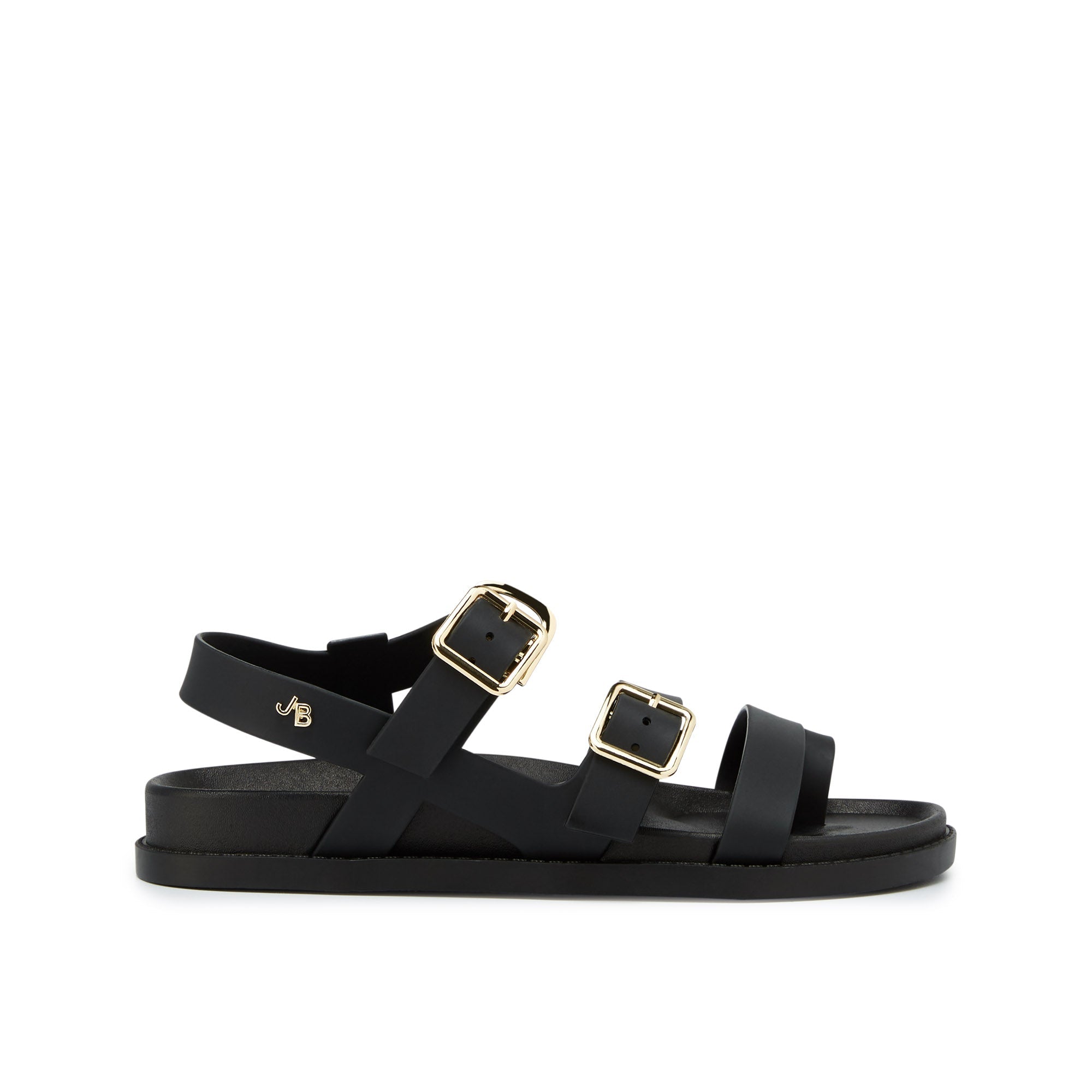 Agustina Flat Sandals Black - Jelly Bunny Thailand Official Online Store