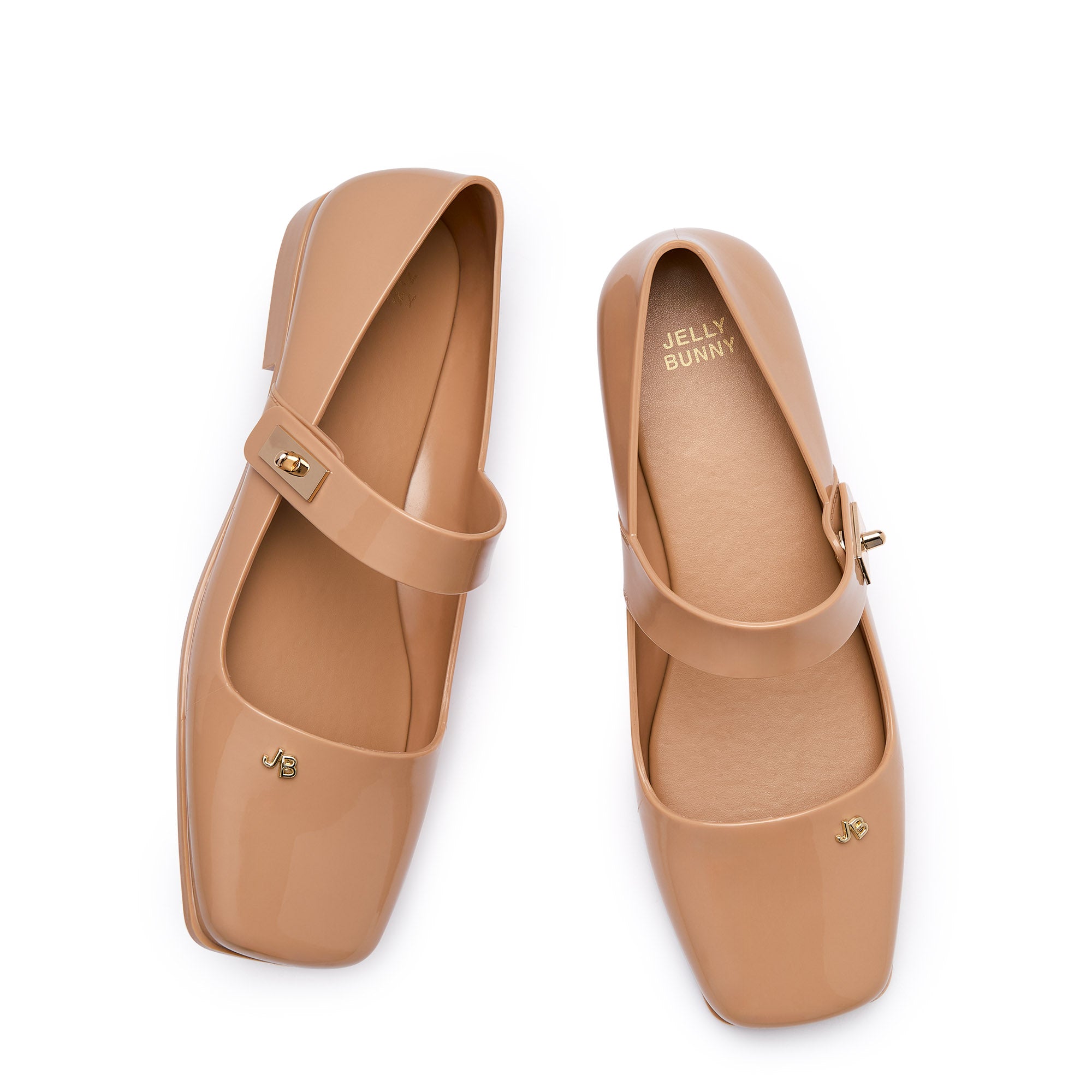 รองเท้าคัทชูทรงบัลเล่ต์ Neko Dark Beige