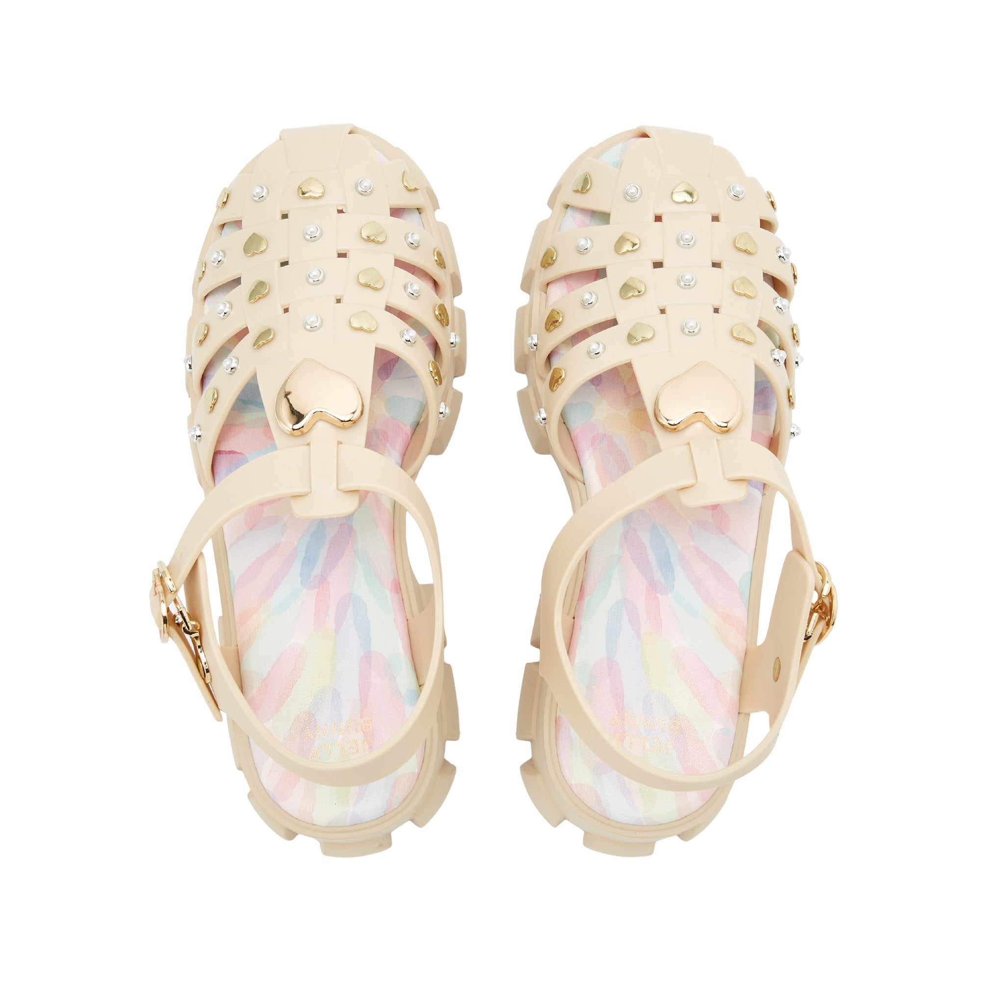 Teena Amiyah Platform Sandals Beige - Jelly Bunny Thailand Official Online Store