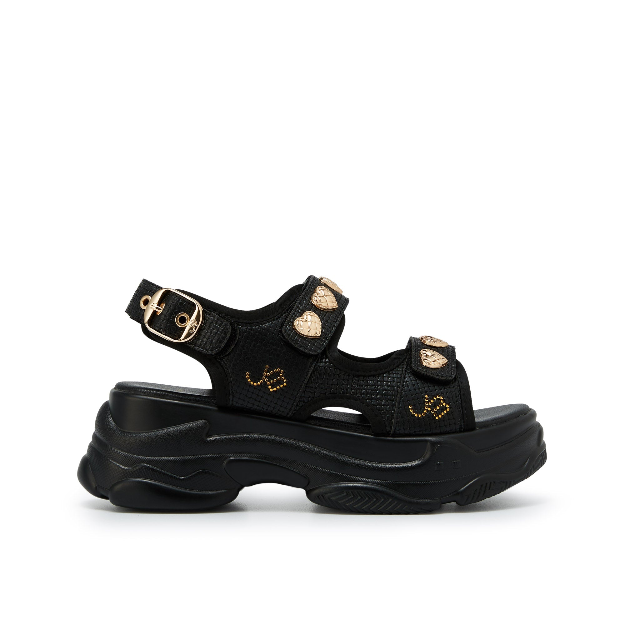 Picotee Amaris PU Platform Sandals Black - Jelly Bunny Thailand Official Online Store