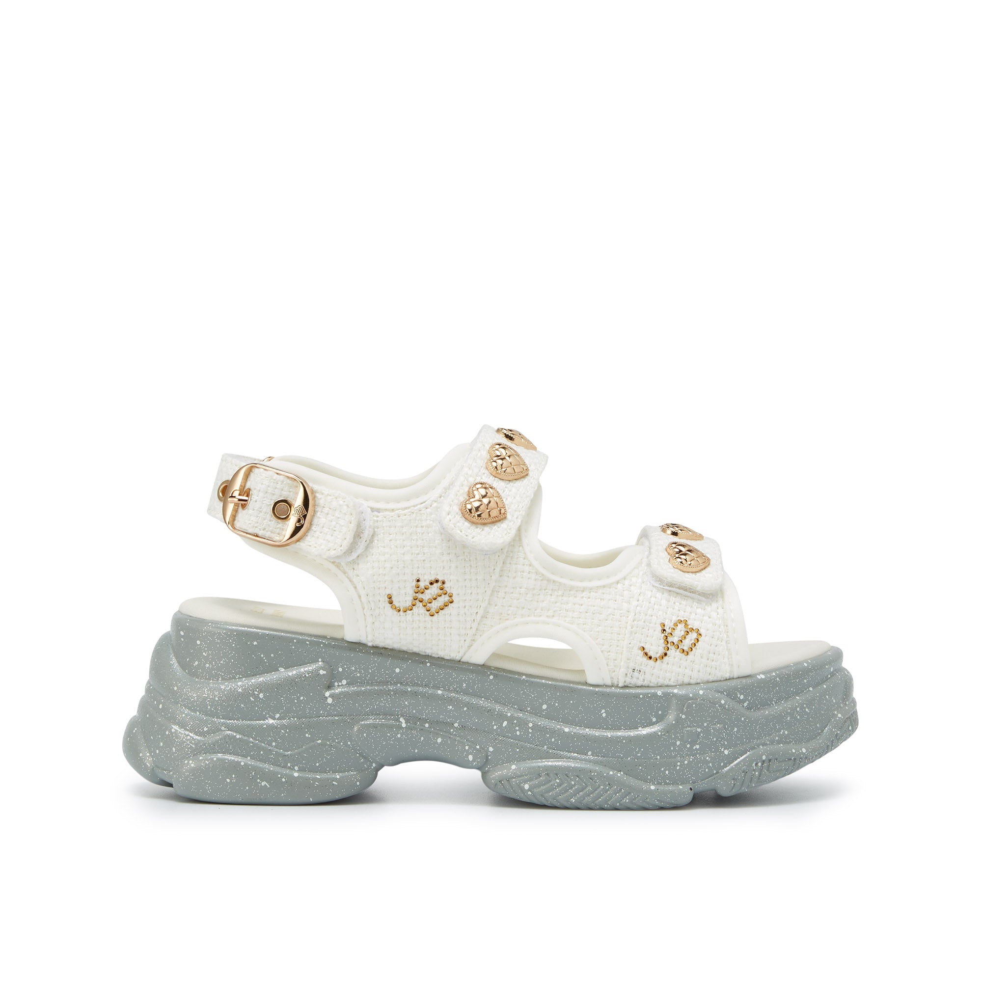 Picotee Amaris Fabric Platform Sandals White - Jelly Bunny Thailand Official Online Store