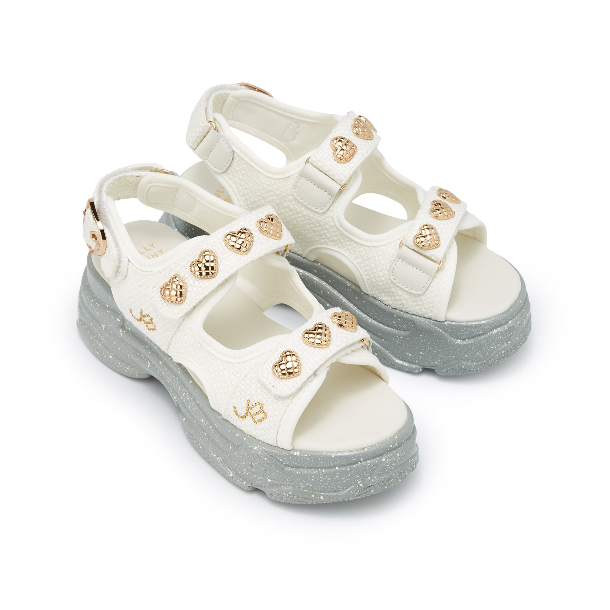 Picotee Amaris Fabric Platform Sandals White - Jelly Bunny Thailand Official Online Store