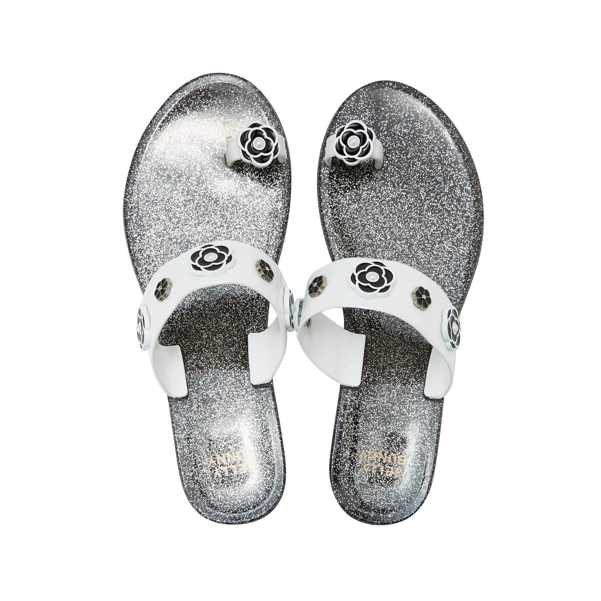 Ring Ainhoa Flat Sandals Black