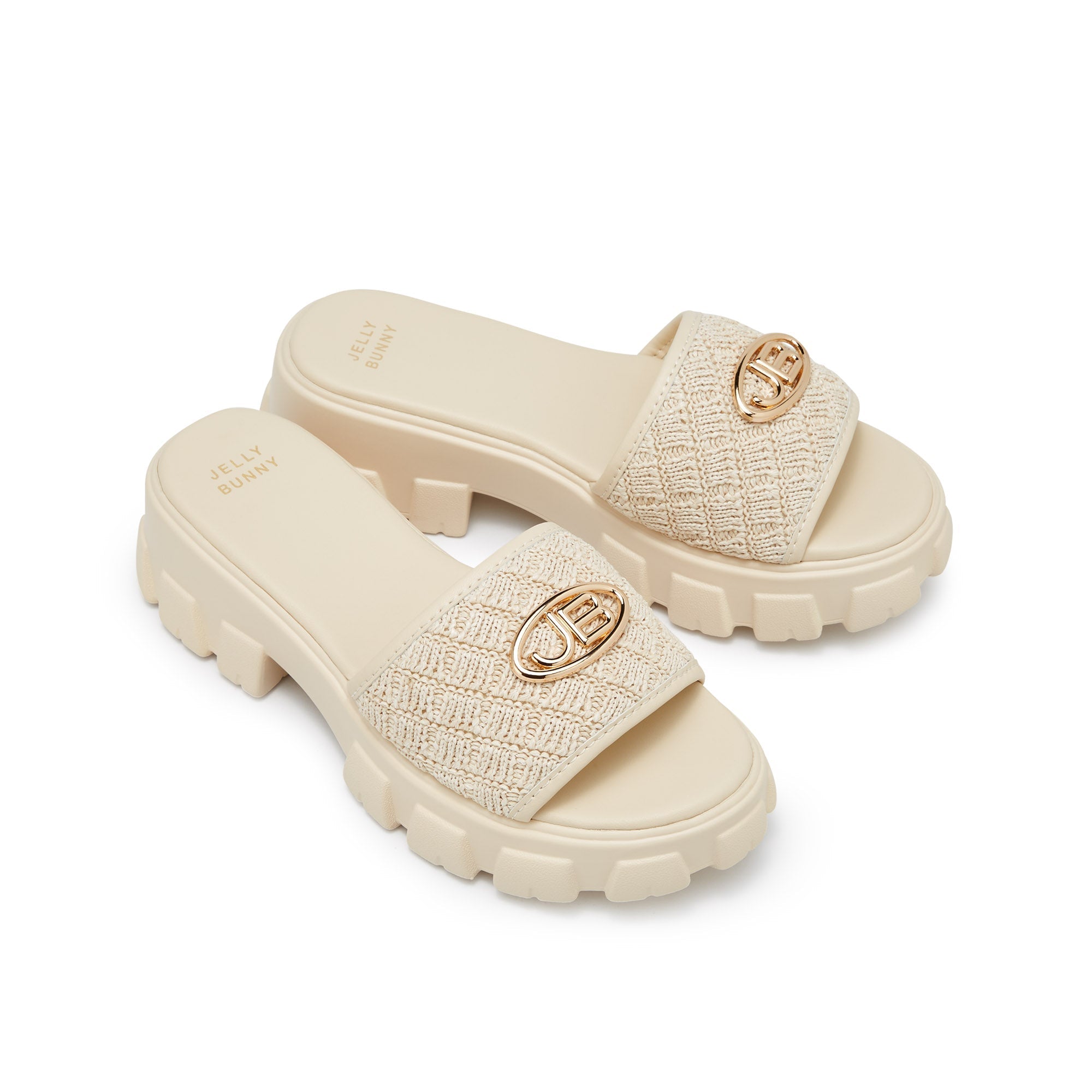 Varanna Prince Platform Sandals Beige - Jelly Bunny Thailand Official Online Store