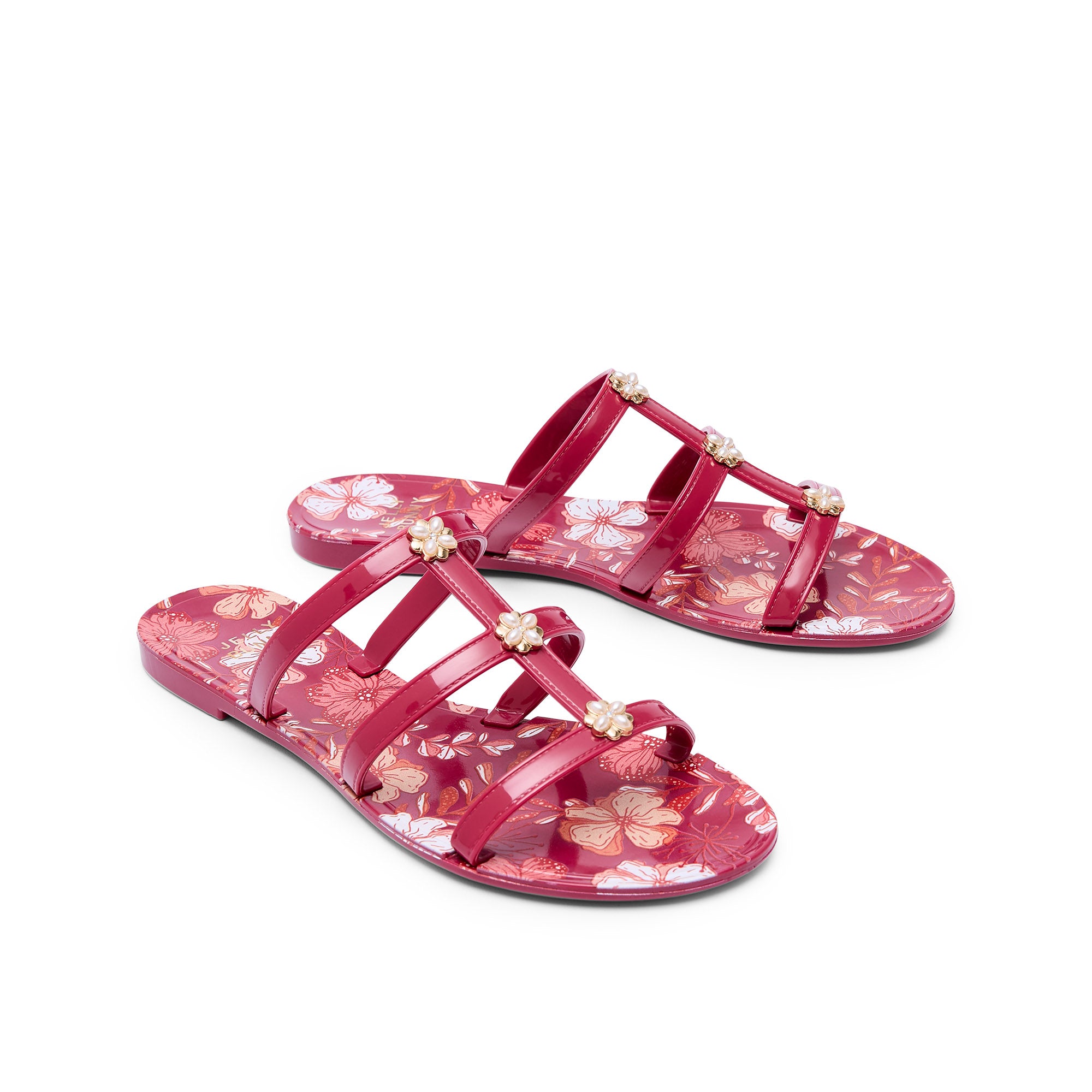 Alice Muffin Sandals Dark Red