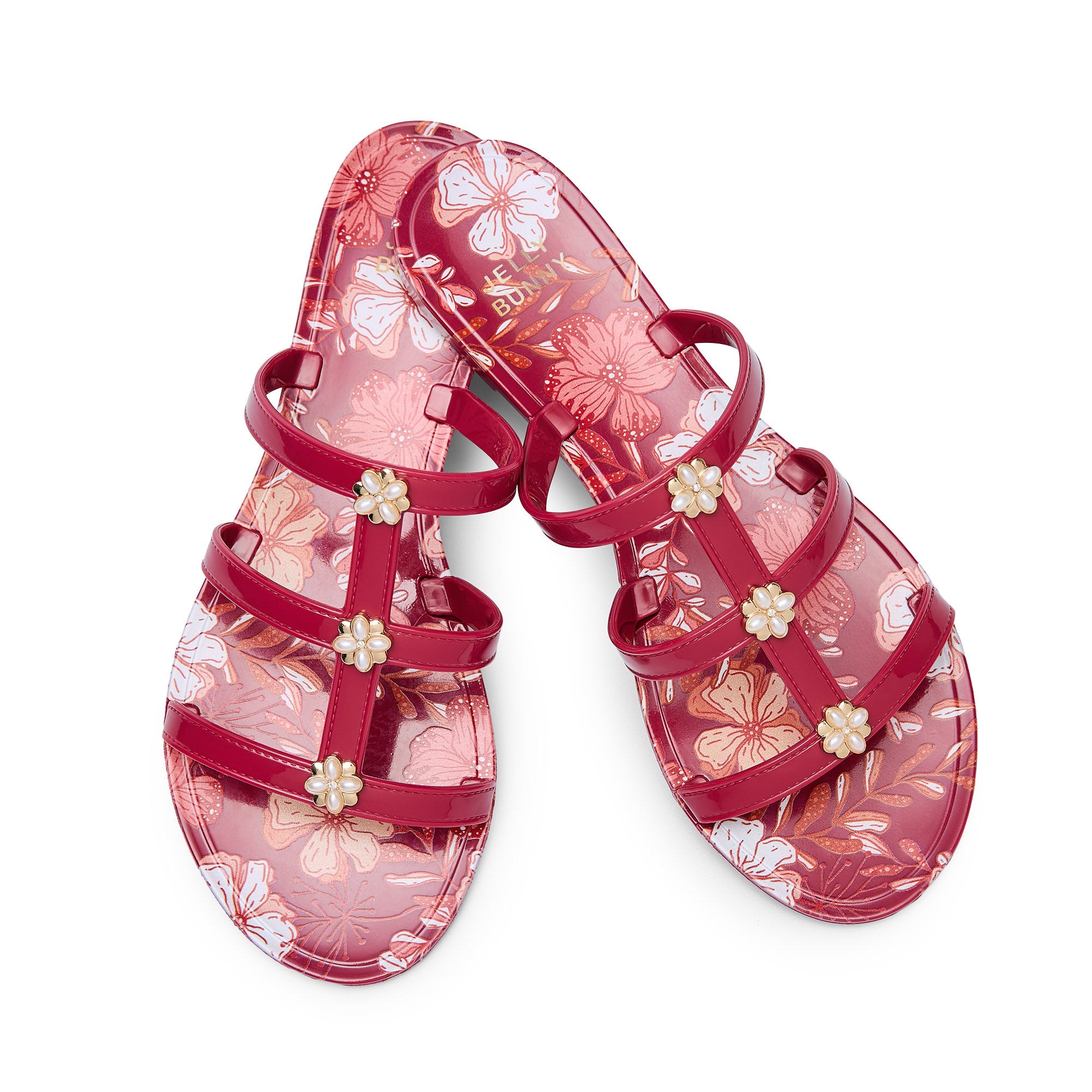 Alice Muffin Sandals Dark Red