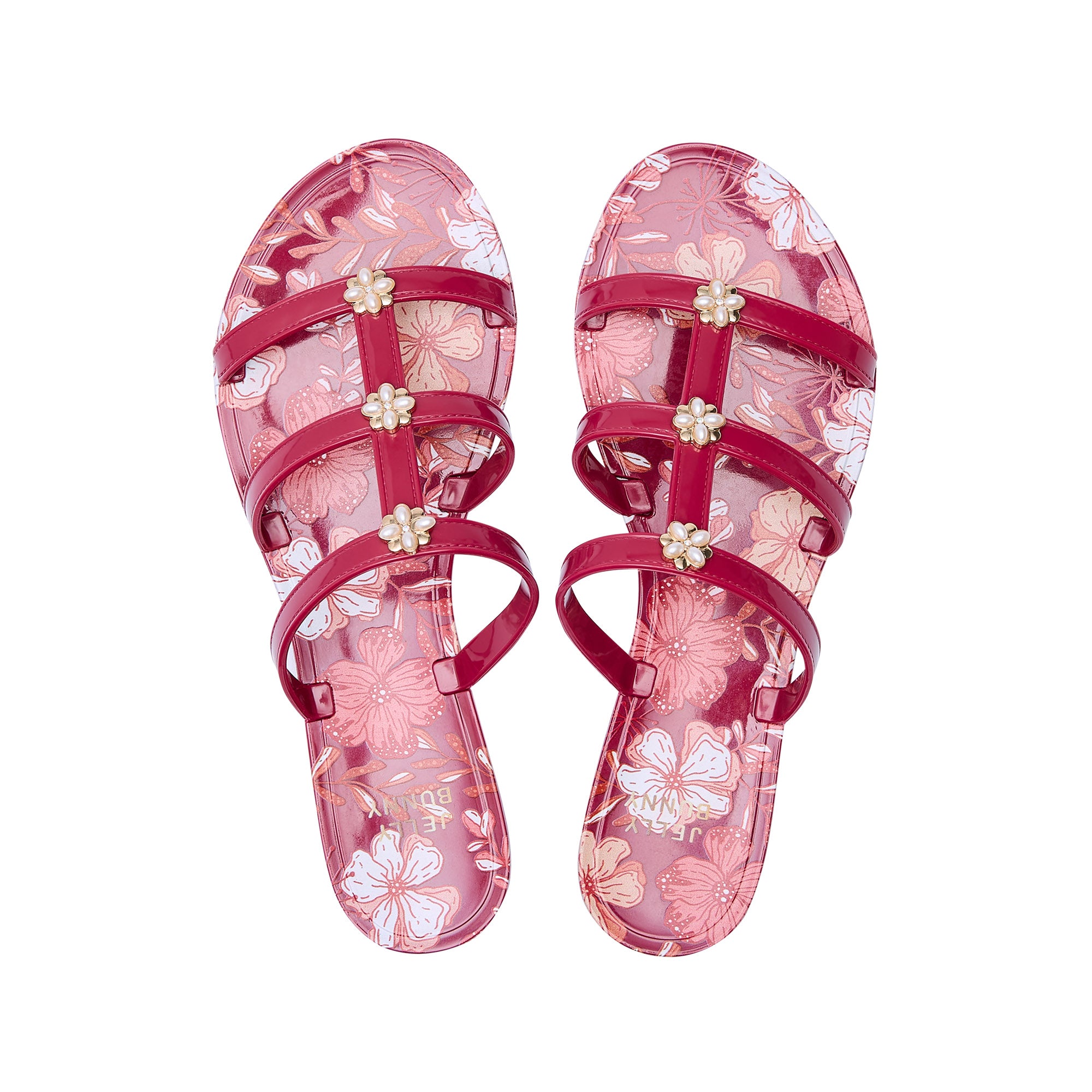 Alice Muffin Sandals Dark Red