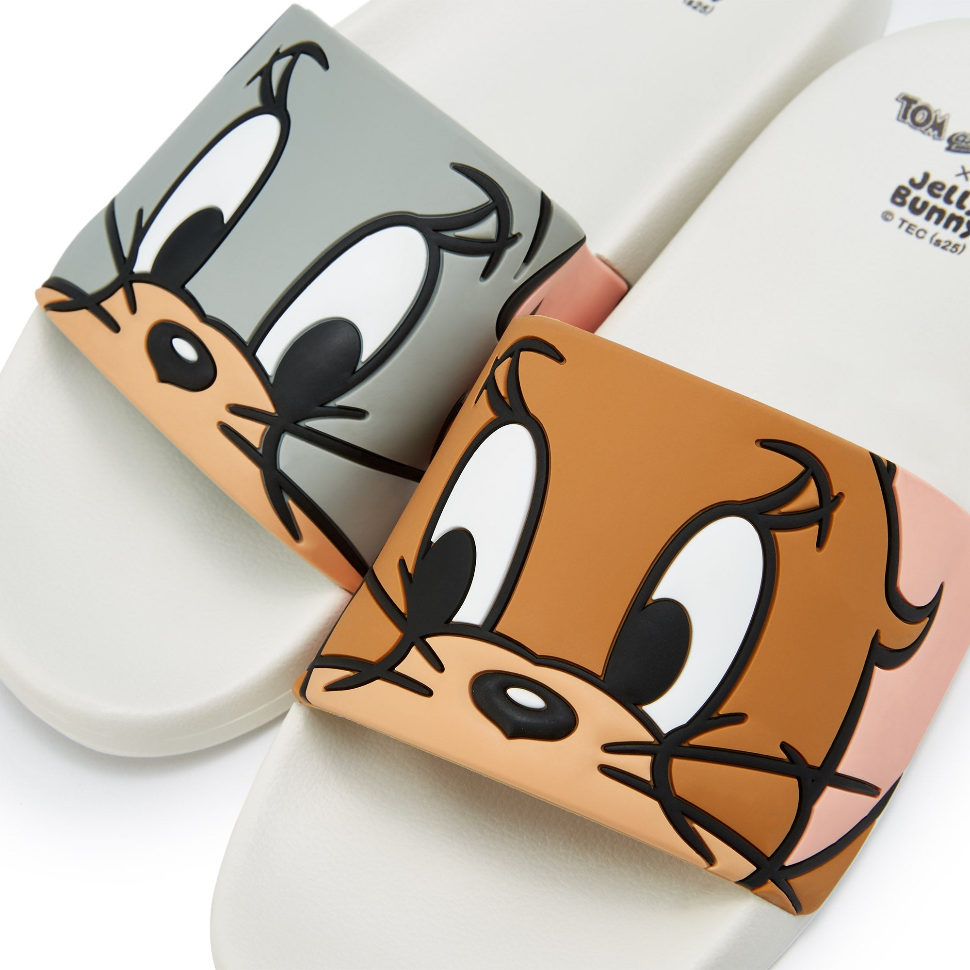 Slide Blizzard Giant Flat Sandals White - Jelly Bunny Thailand Official Online Store