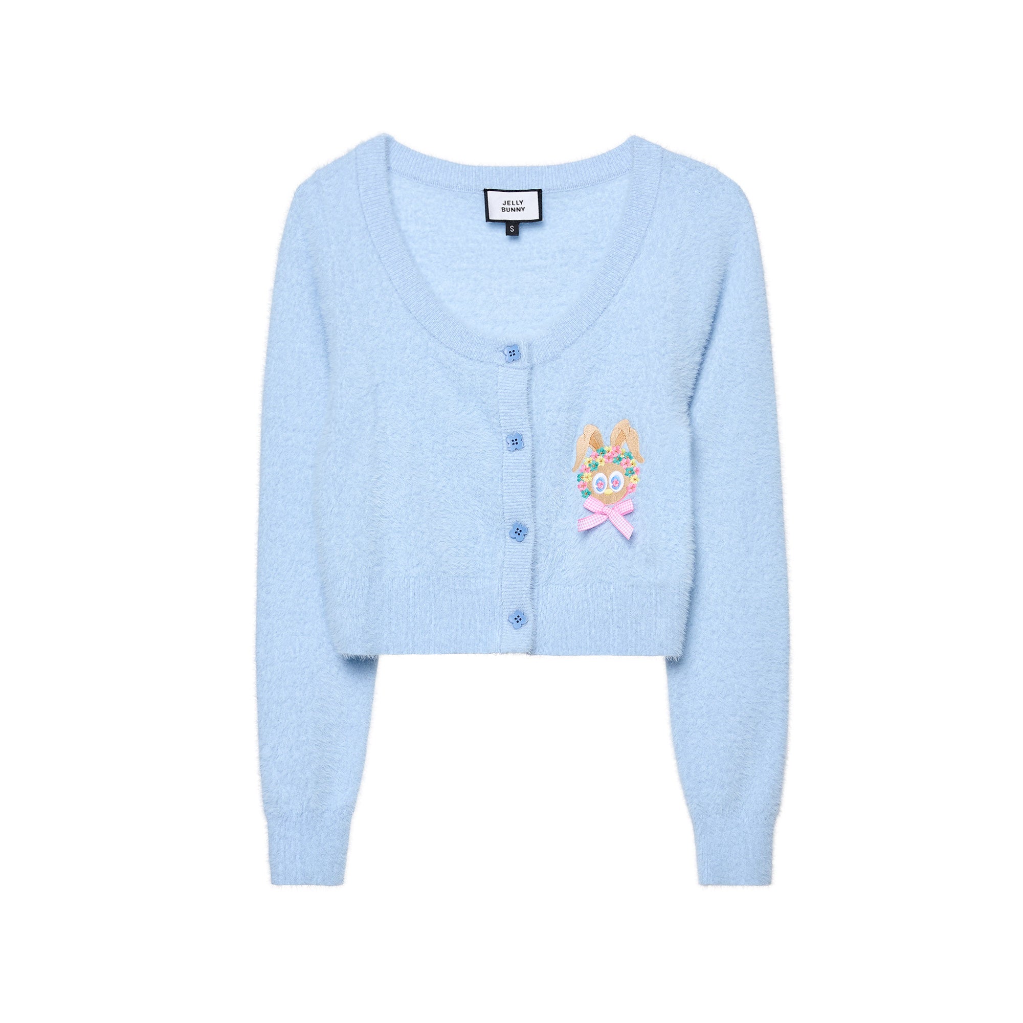 Jerme Sakura Crop Cardigan Blue