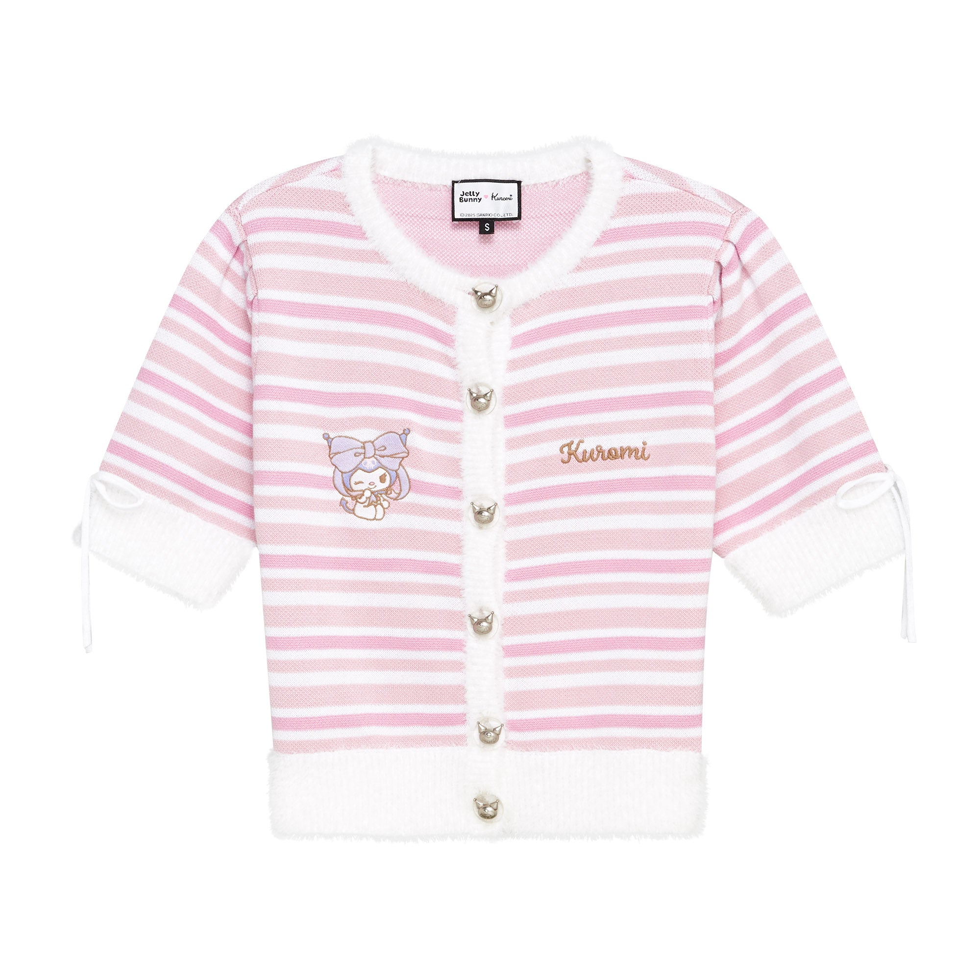 Kuromi Stripe Button Down Top Multi Color