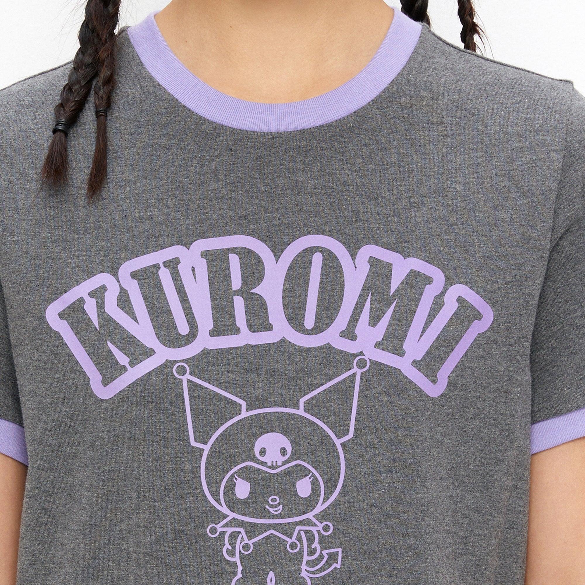 Kuromi Regular Fit T-Shirt Grey