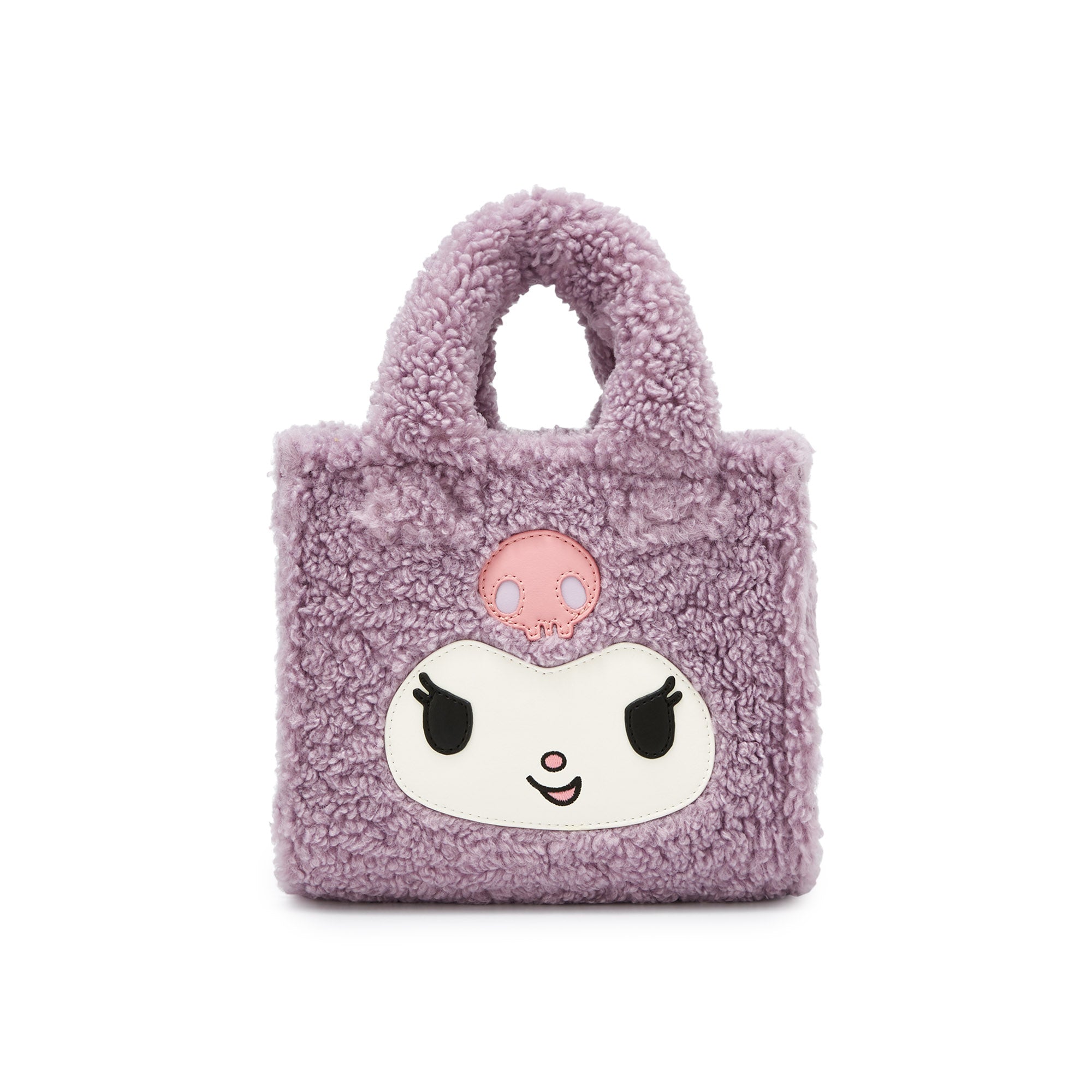 Fluffy Handle Bag Purple