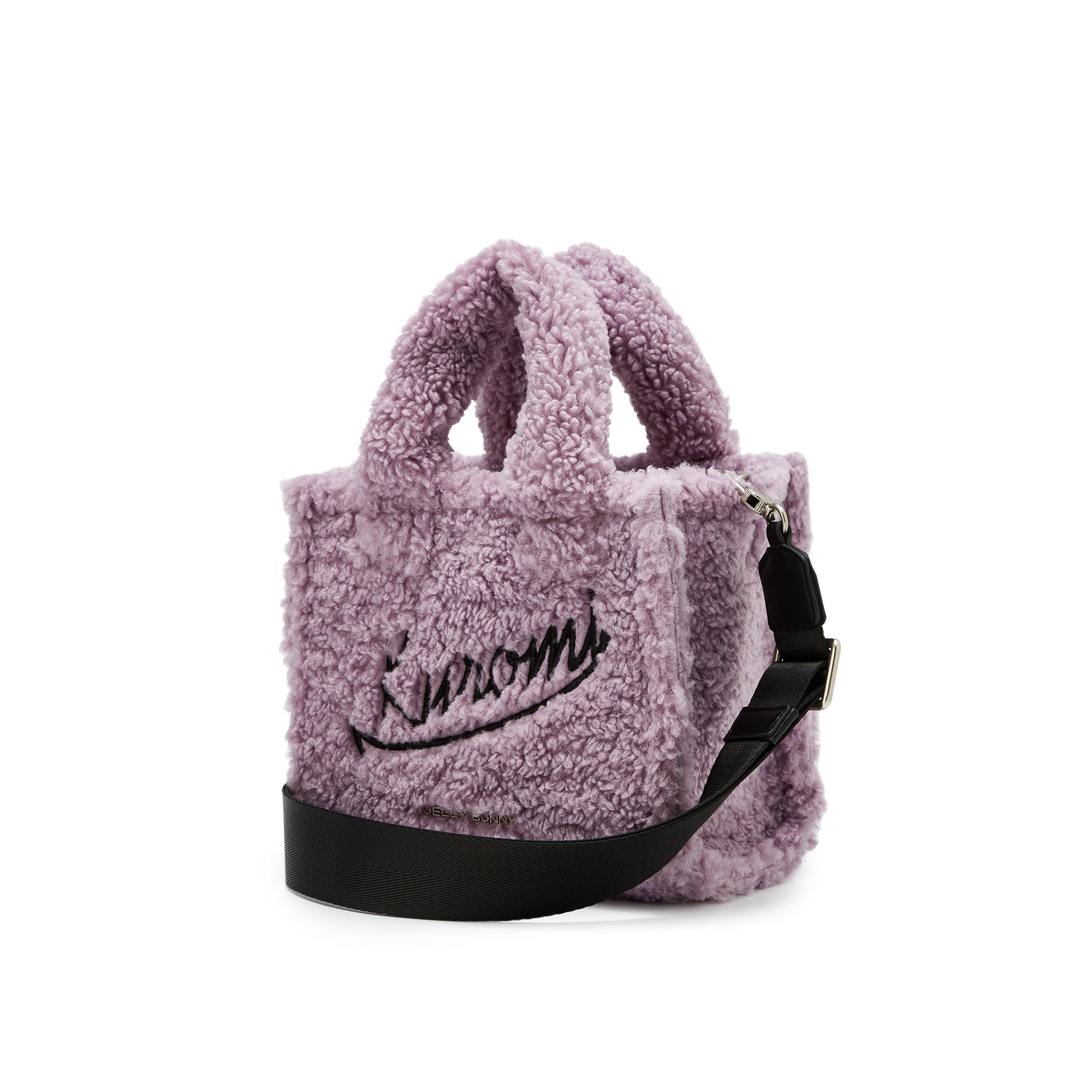 Fluffy Handle Bag Purple