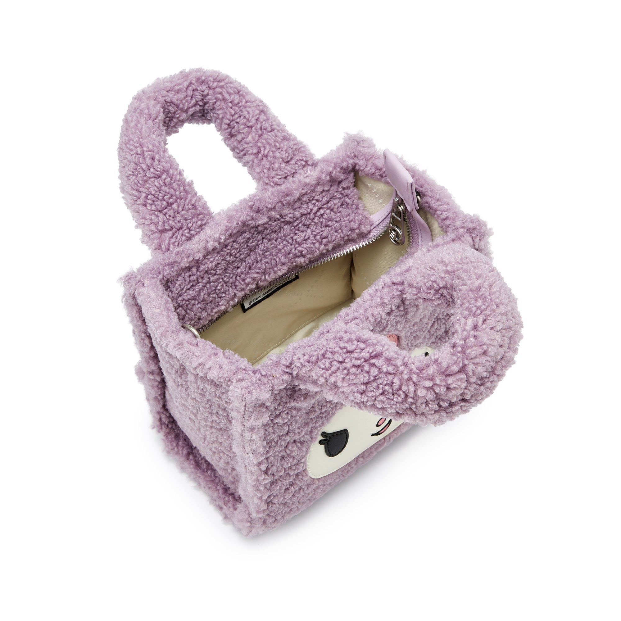 Fluffy Handle Bag Purple