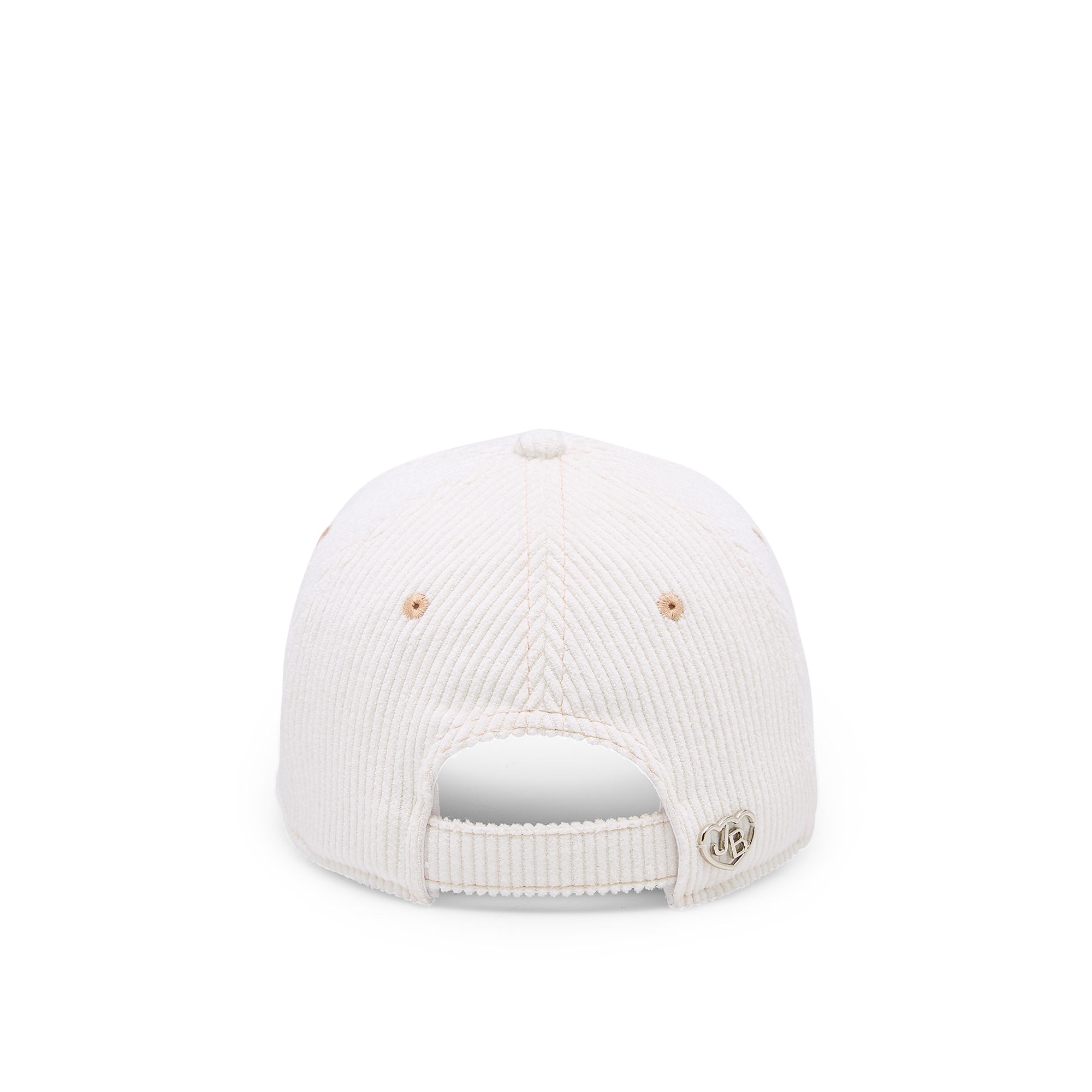 หมวกแก๊ปผ้าลูกฟูกปักลาย White