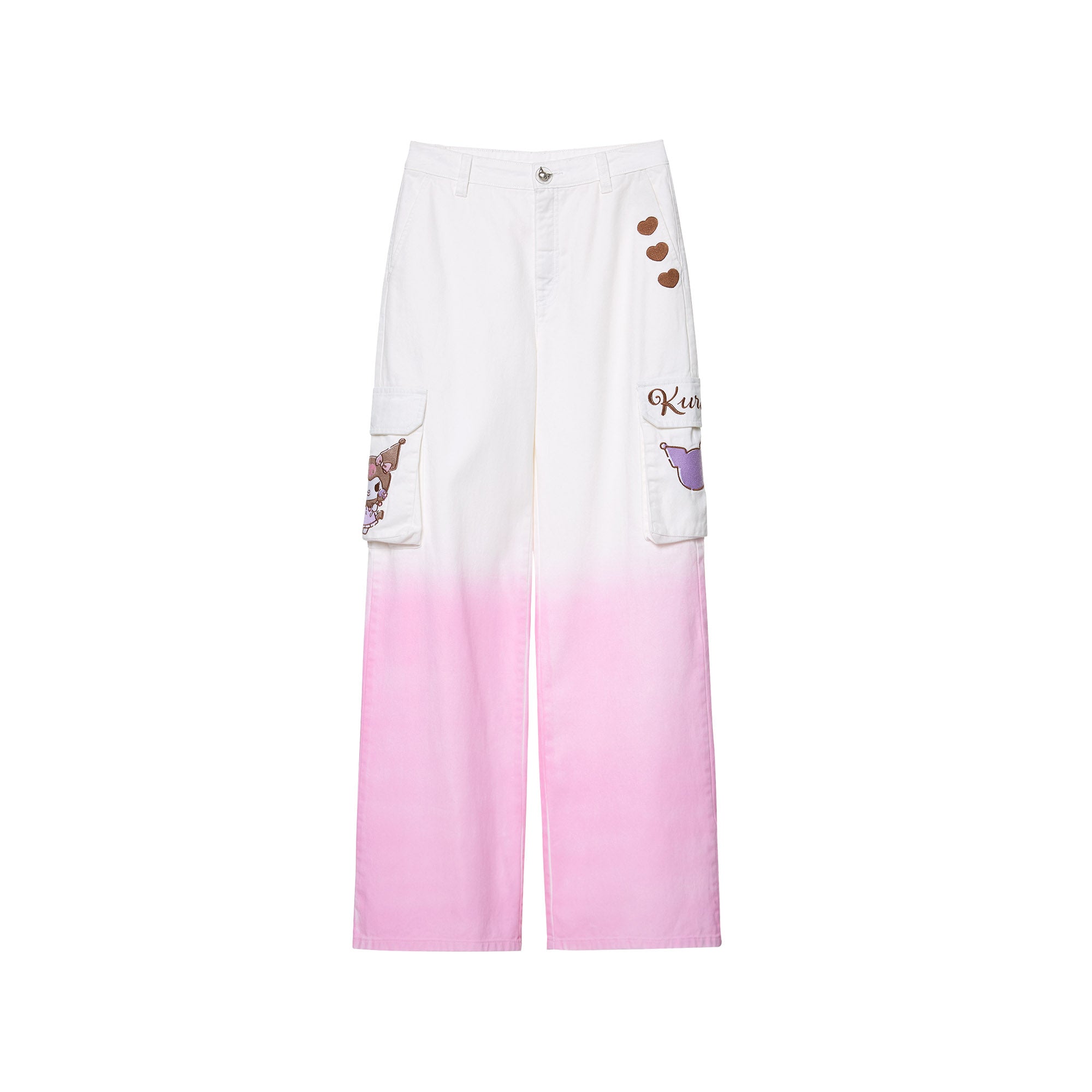 Kuromi Gradient Cargo Pants Multi Color