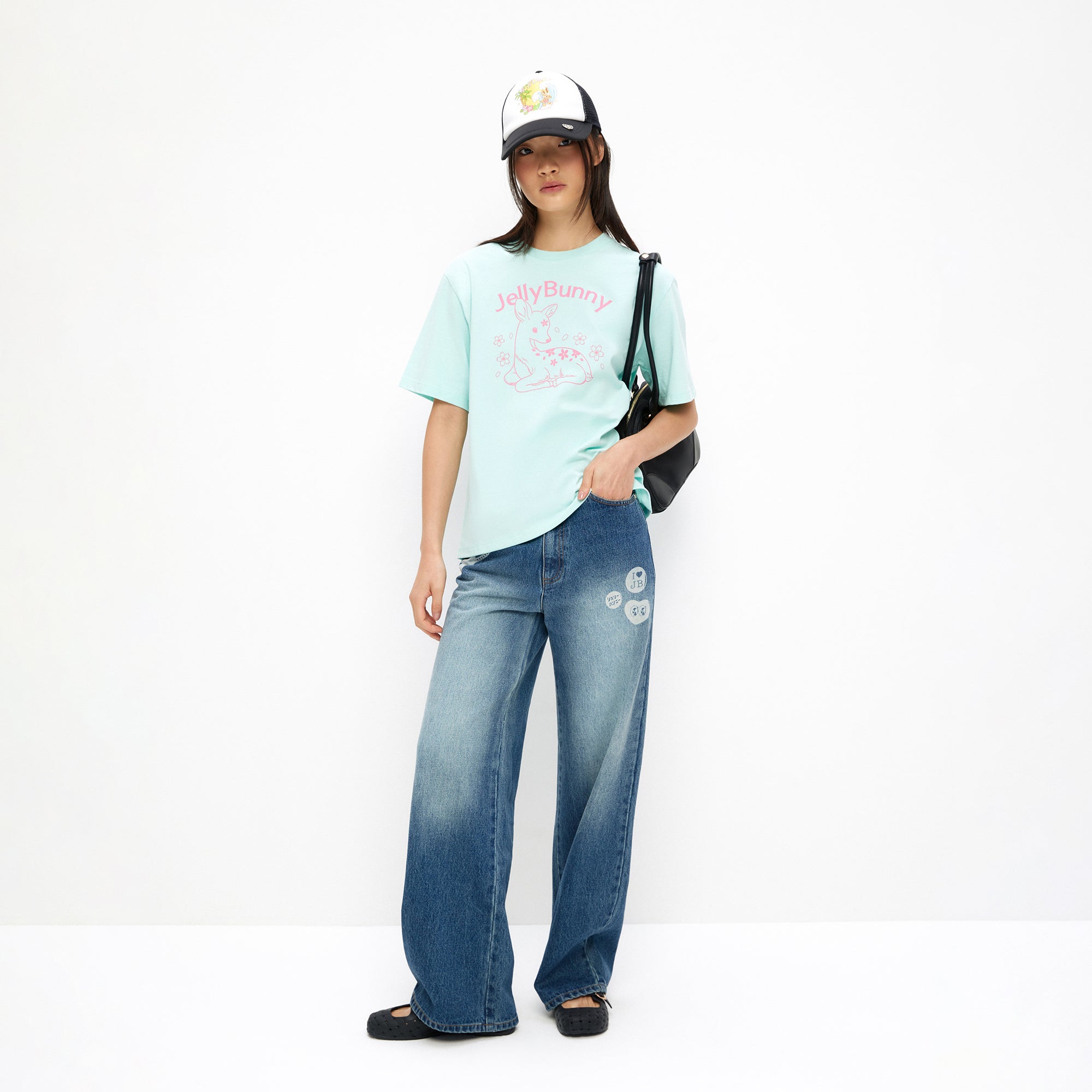 เสื้อยืดแขนสั้นพิมพ์ลาย Green