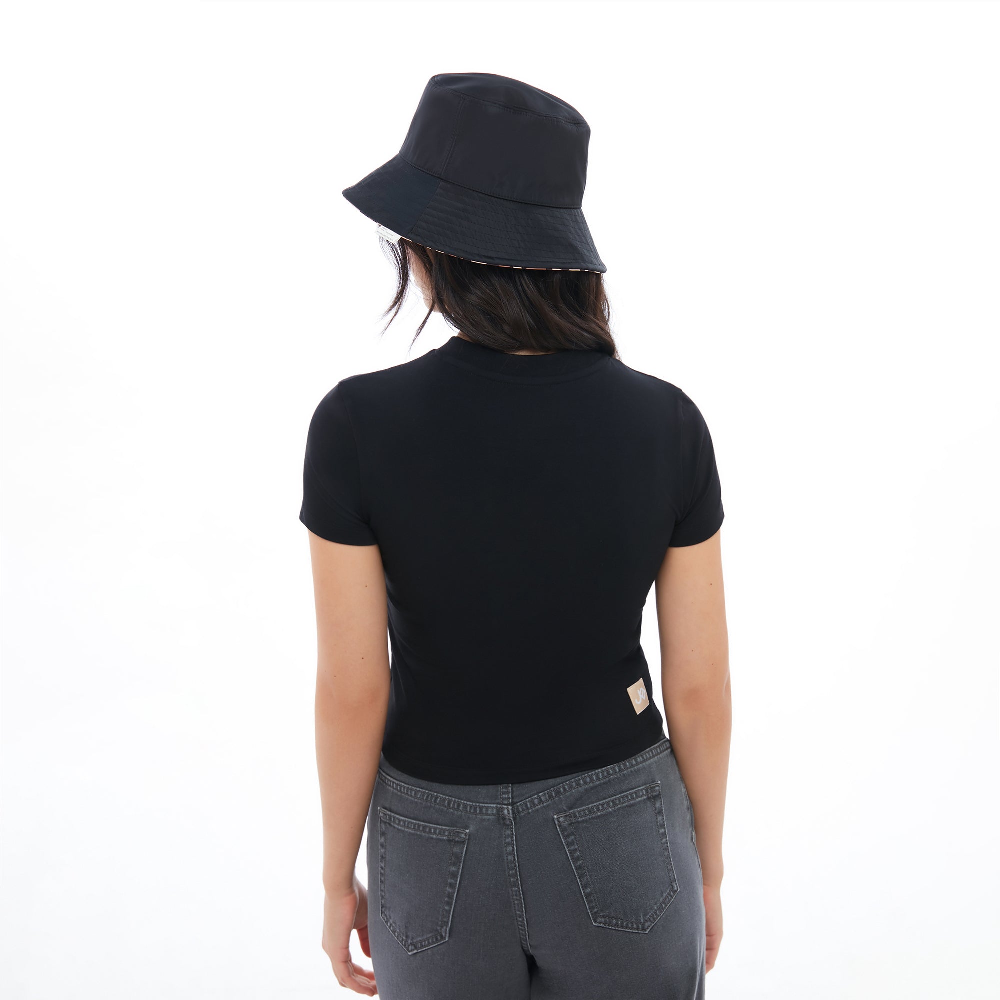 เสื้อยืดแขนสั้นพิมพ์ลาย Leopard Jerme Black