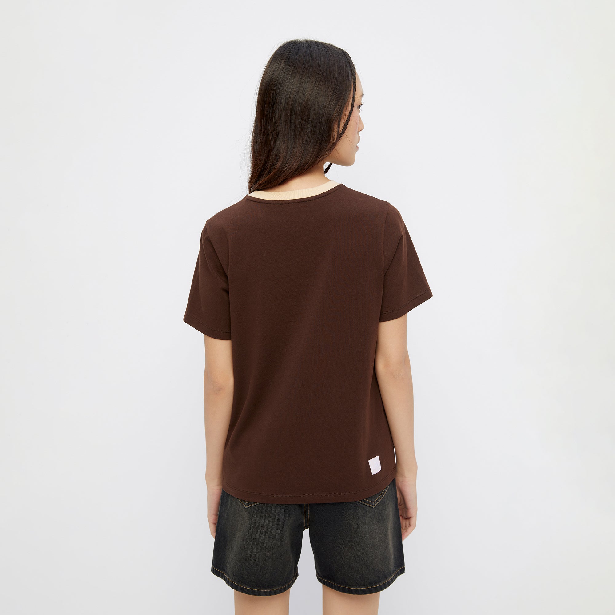 เสื้อยืดพิมพ์ลาย Leopard Jerme Brown