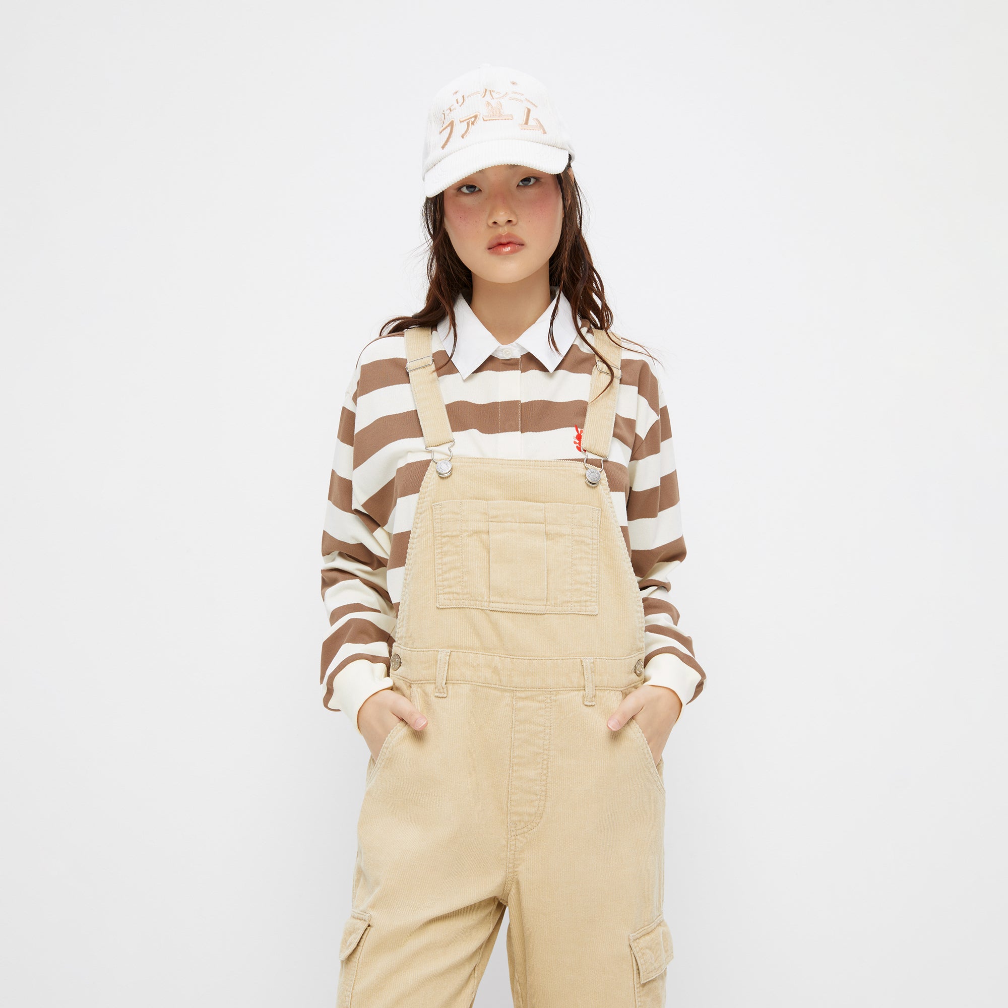 ชุดเอี๊ยมเบสิคผ้าชิโน่ Beige