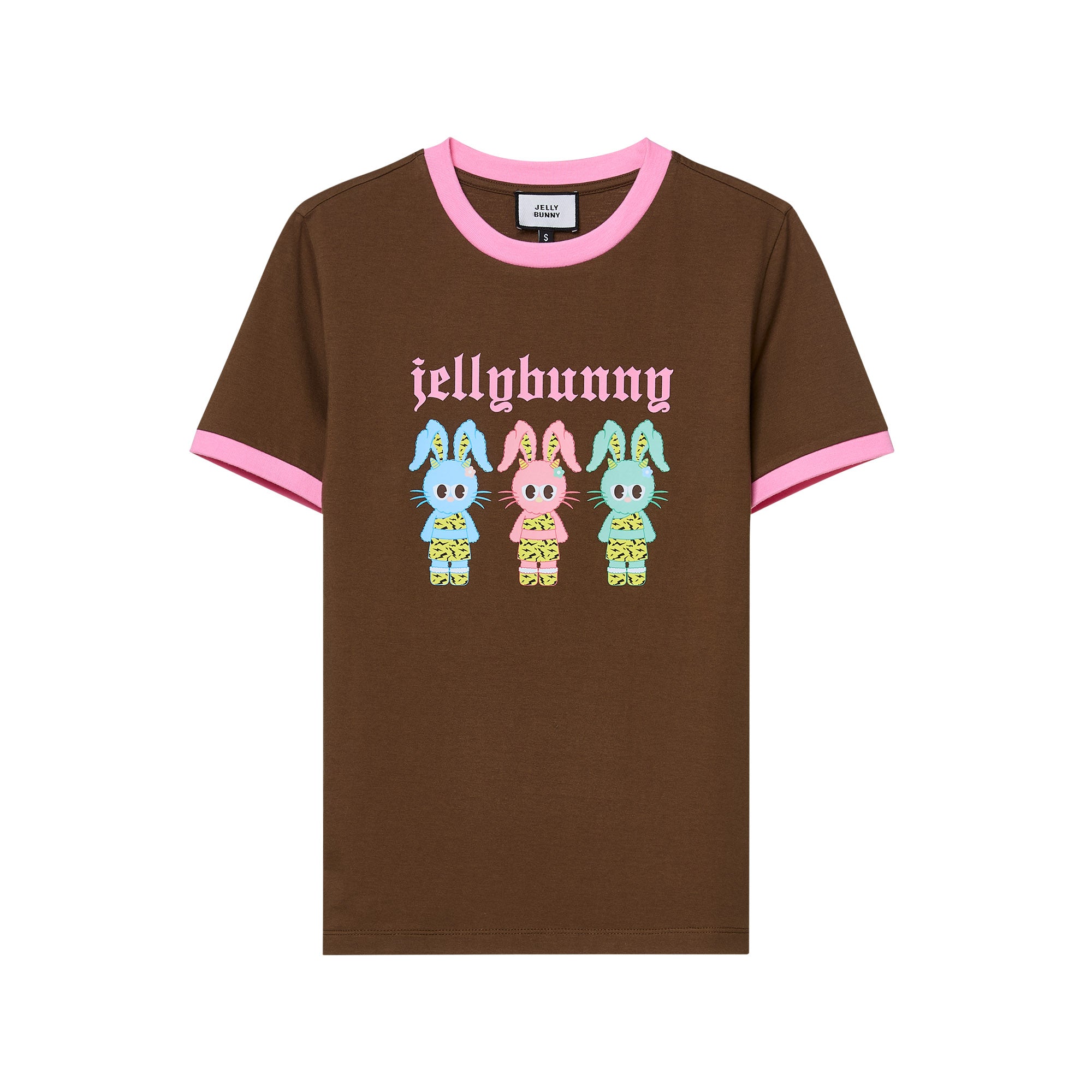 เสื้อยืดพิมพ์ลายกระต่าย Triple Leopard Jerme Brown