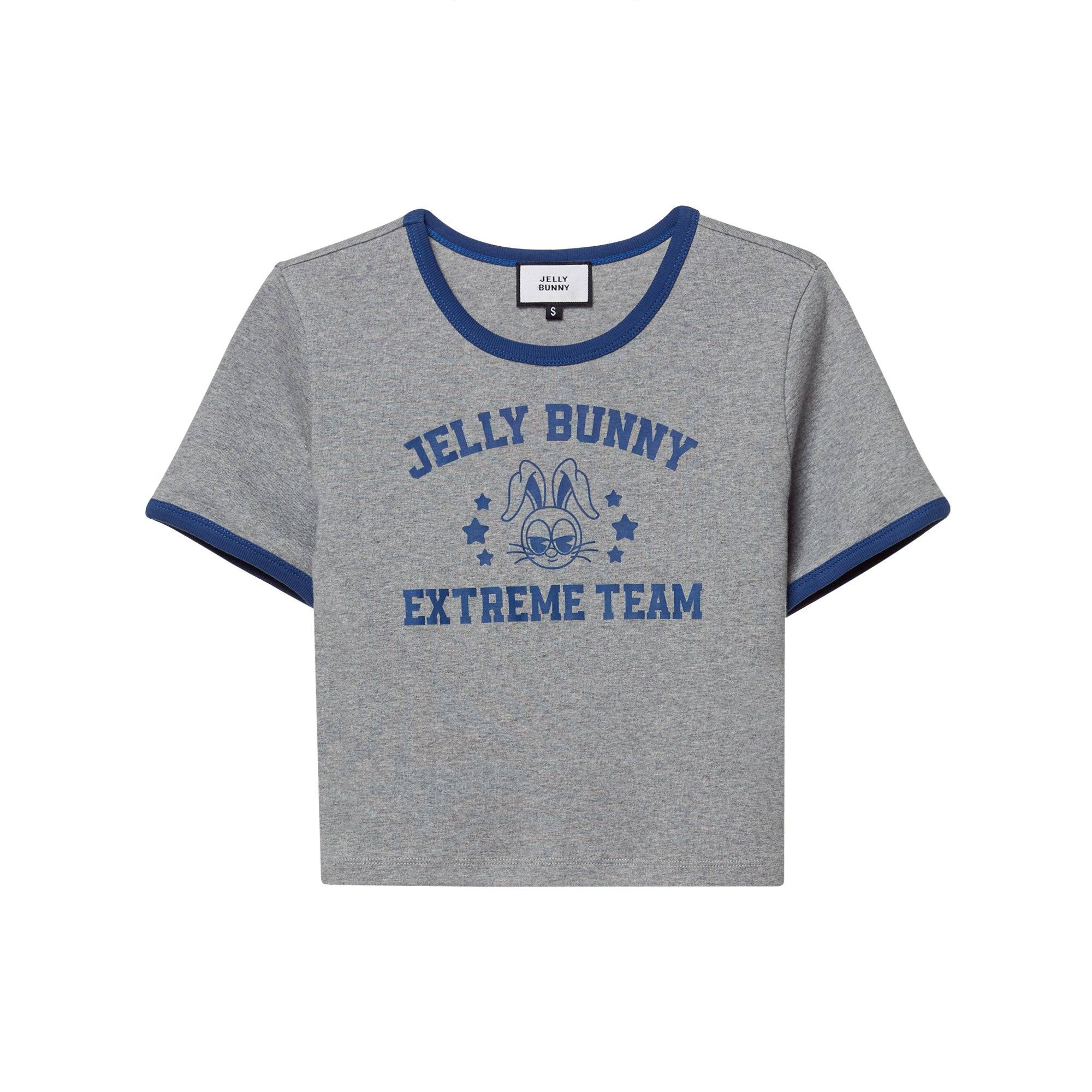 เสื้อยืดแขนสั้นพิมพ์ลาย Grey
