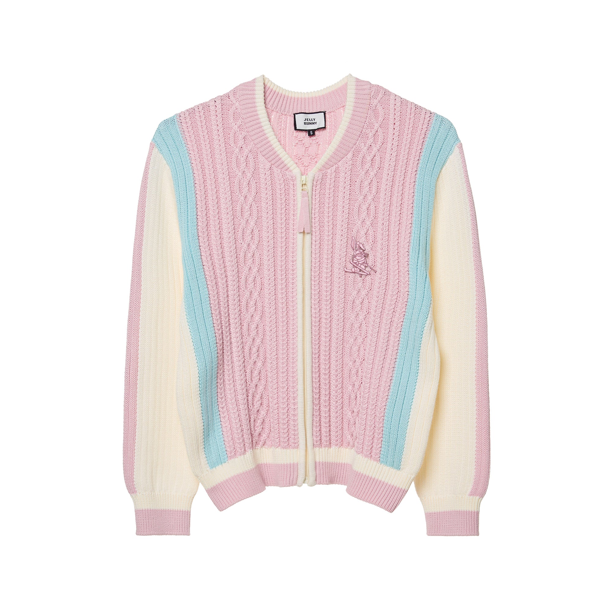 แจ็คเก็ตผ้านิตแขนยาวปักลาย Multi Color