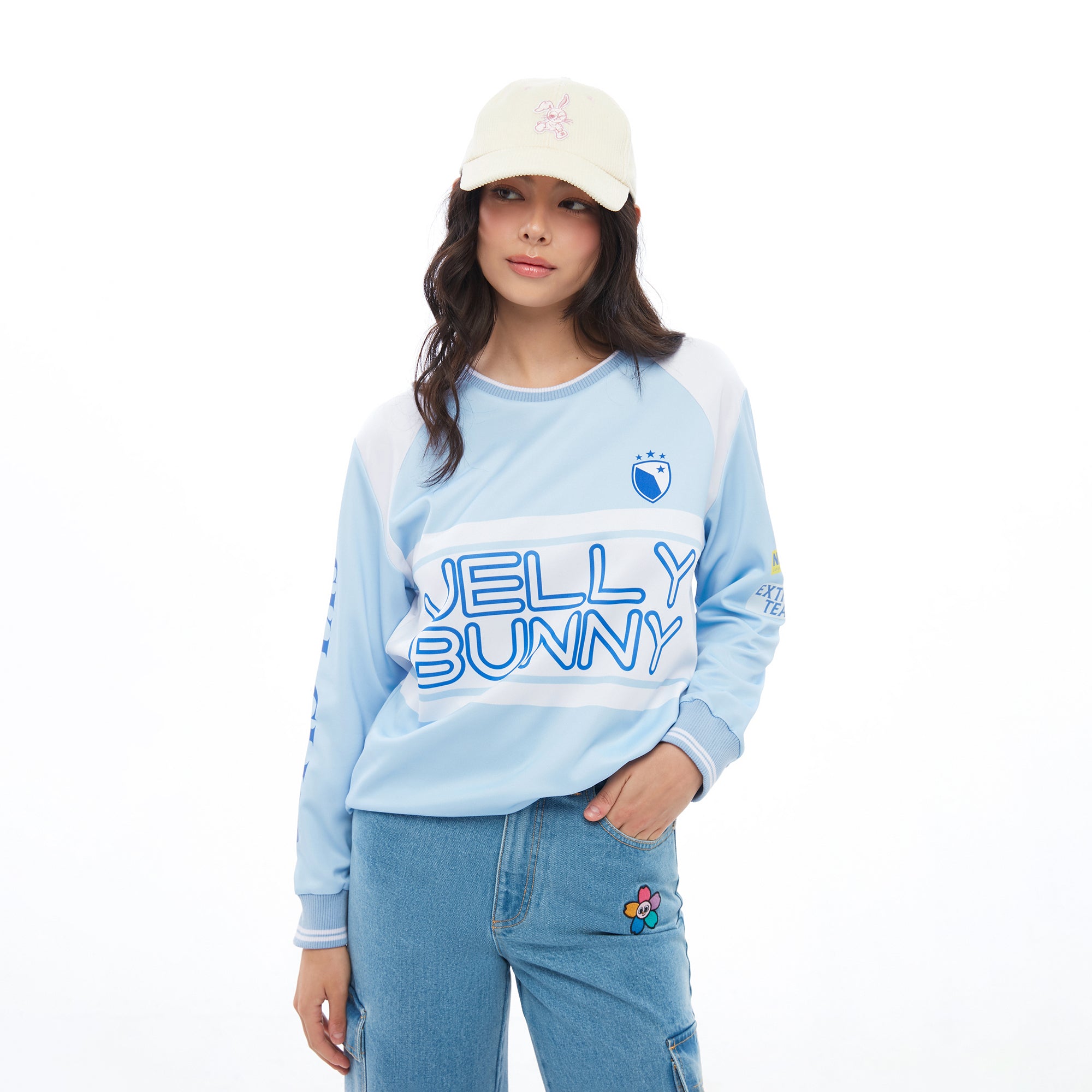 เสื้อพลูโอเวอร์พิมพ์ลาย Blue